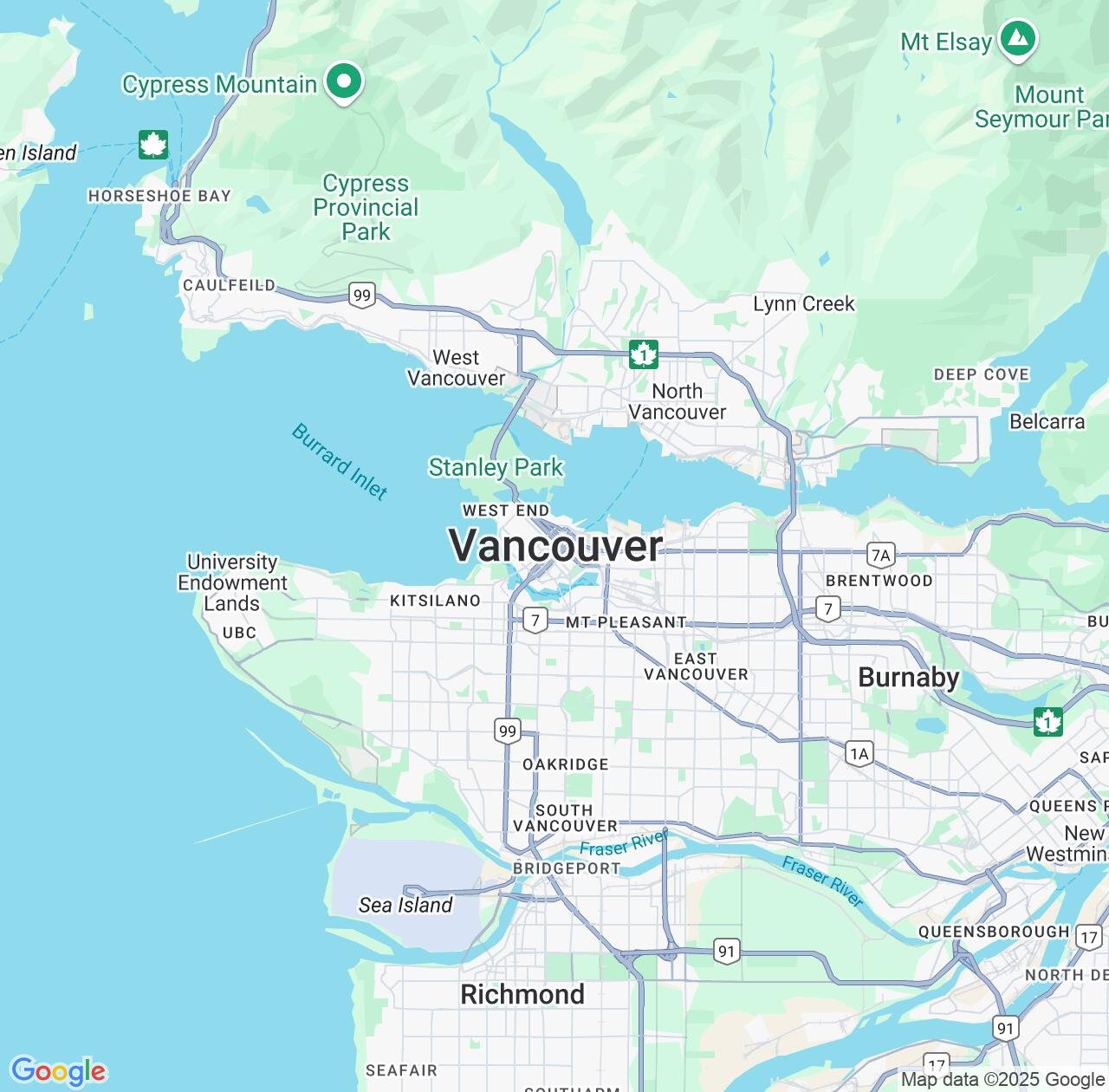 Map image for Intellectual Property Lawyers in Vancouver and British Columbia IP firms at coordinates  ; .