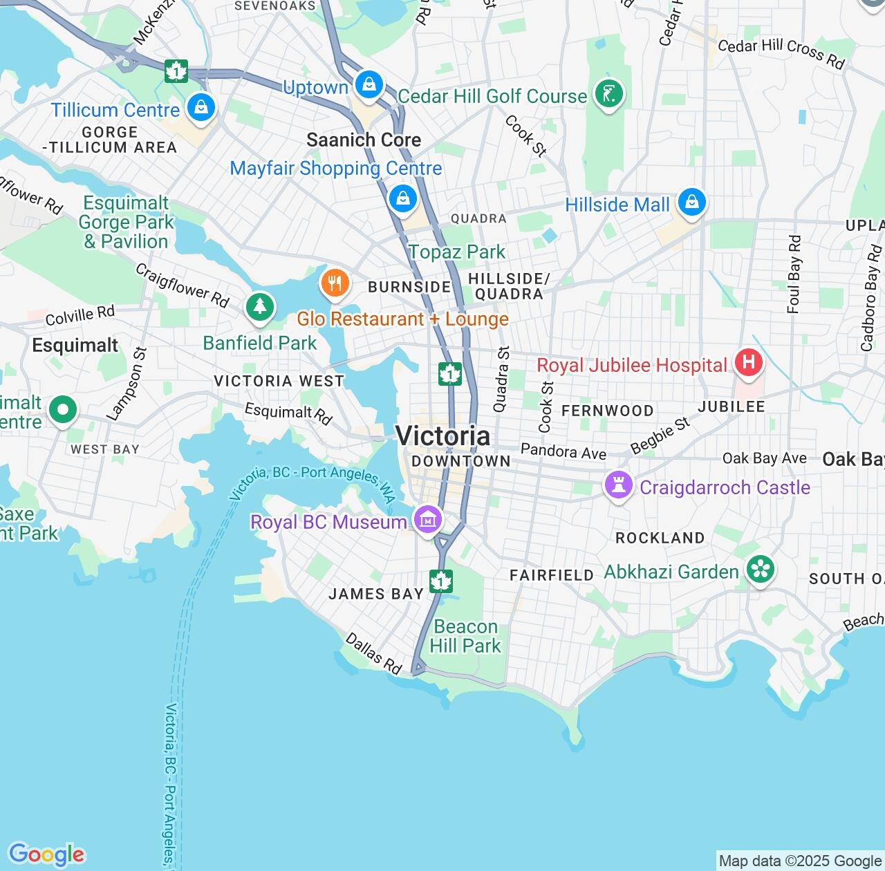 Map image for Intellectual Property Lawyers in Victoria and British Columbia IP firms at coordinates  ; .