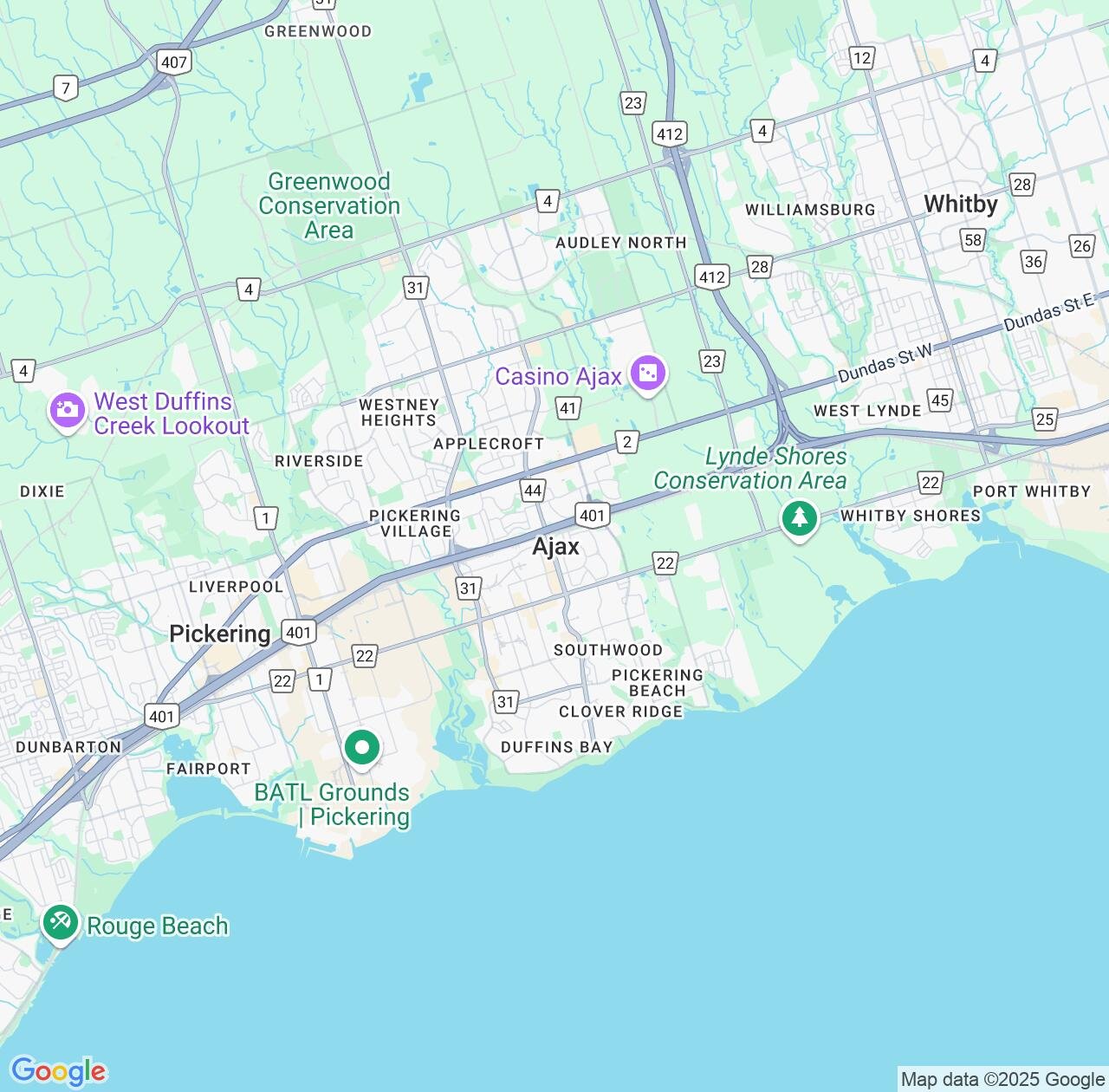 Map image for Intellectual Property Lawyers in Ajax and Ontario IP firms at coordinates  ; .