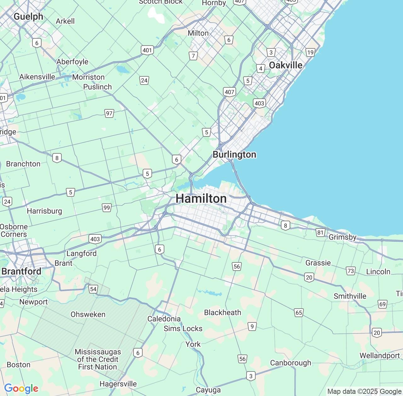 Map image for Intellectual Property Lawyers in Hamilton and Ontario IP firms at coordinates  ; .