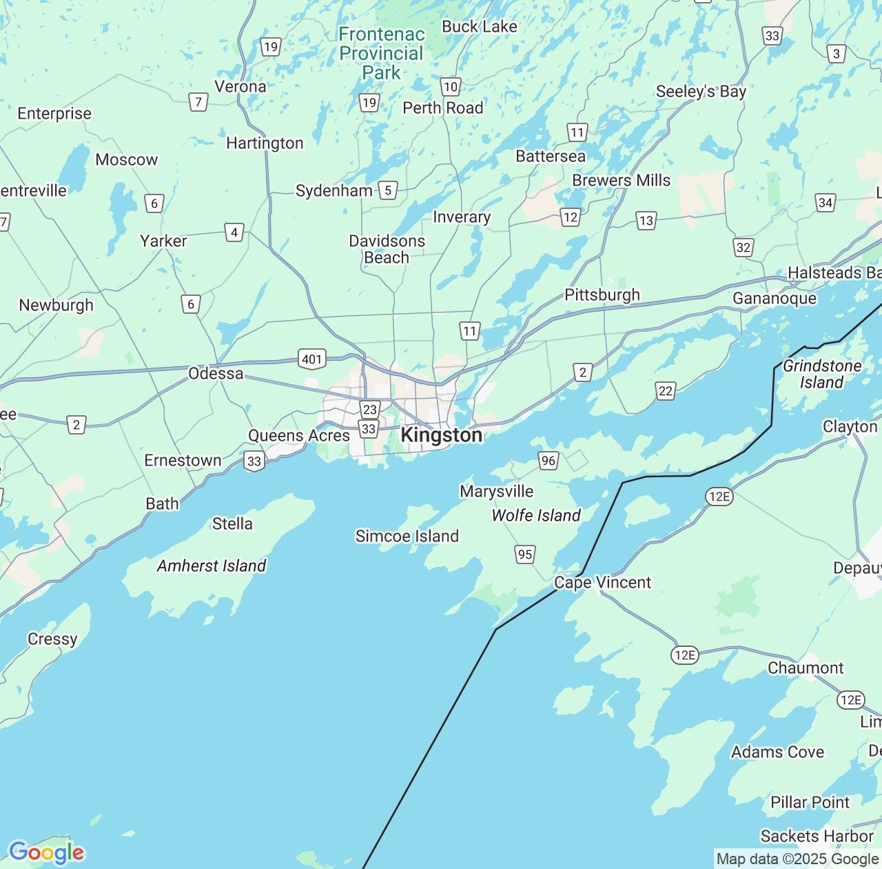 Map image for Intellectual Property Lawyers in Kingston and Ontario IP firms at coordinates  ; .