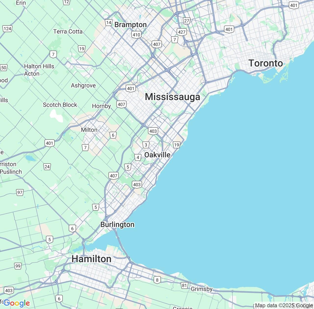 Map image for Intellectual Property Lawyers in Oakville and Ontario IP firms at coordinates  ; .