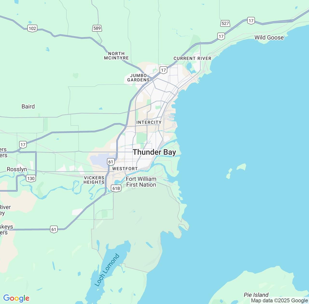 Map image for Intellectual Property Lawyers in Thunder Bay and Ontario IP firms at coordinates  ; .