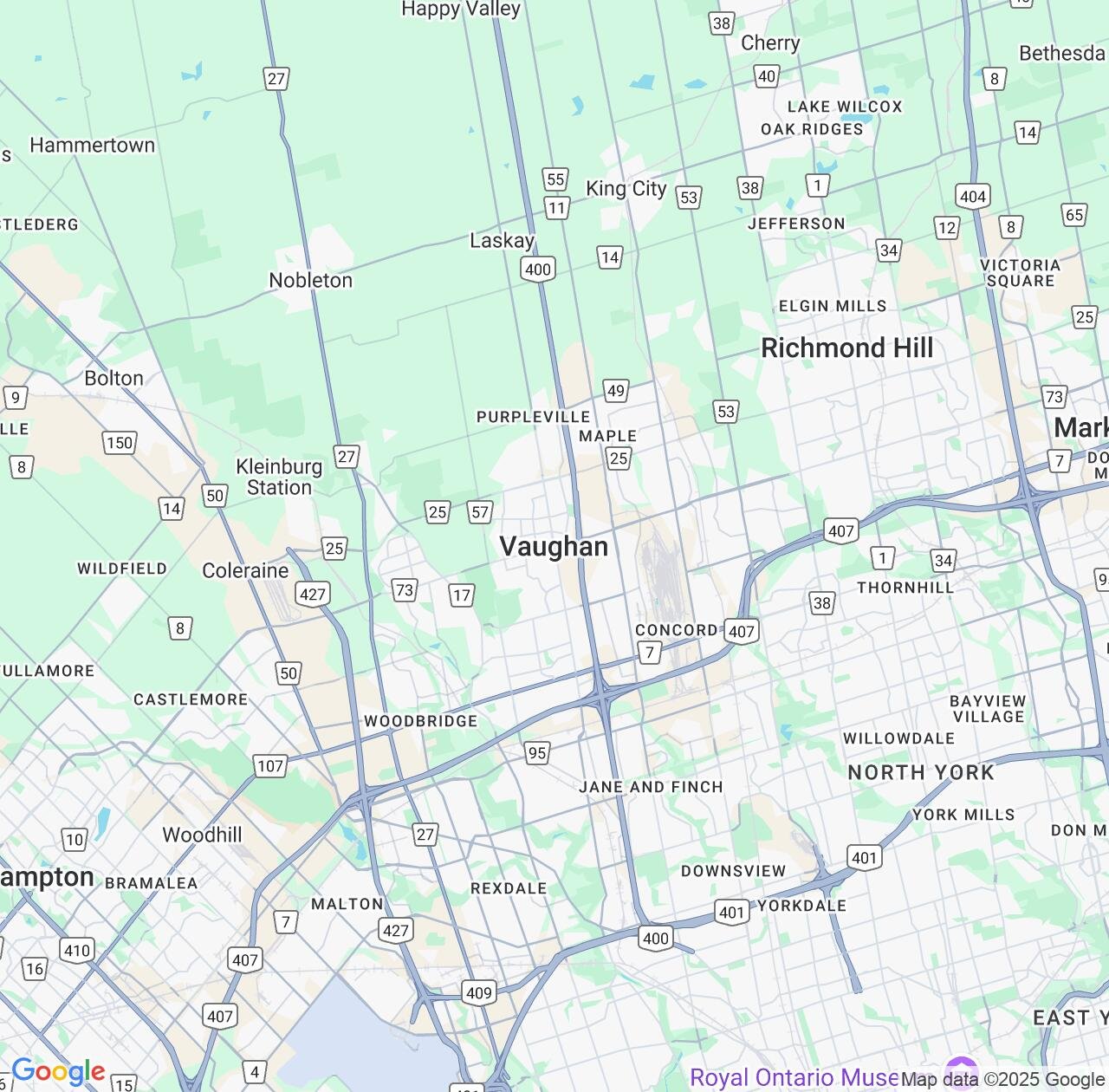 Map image for Intellectual Property Lawyers in Vaughan and Ontario IP firms at coordinates  ; .
