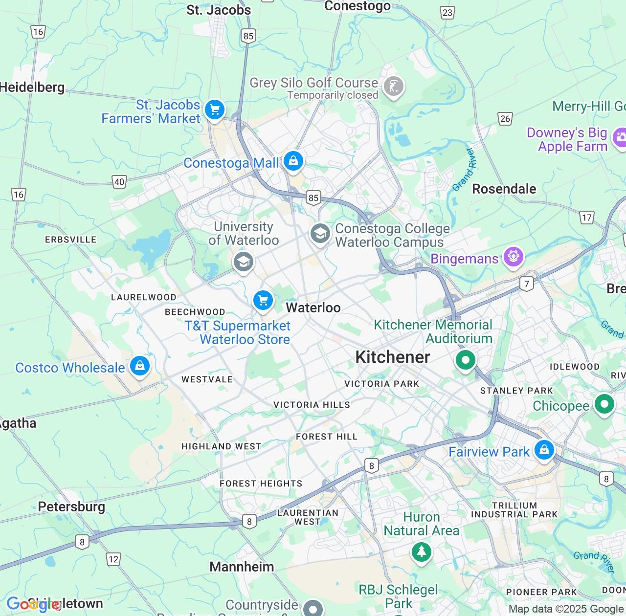 Map image for Intellectual Property Lawyers in Waterloo and Ontario IP firms at coordinates  ; .