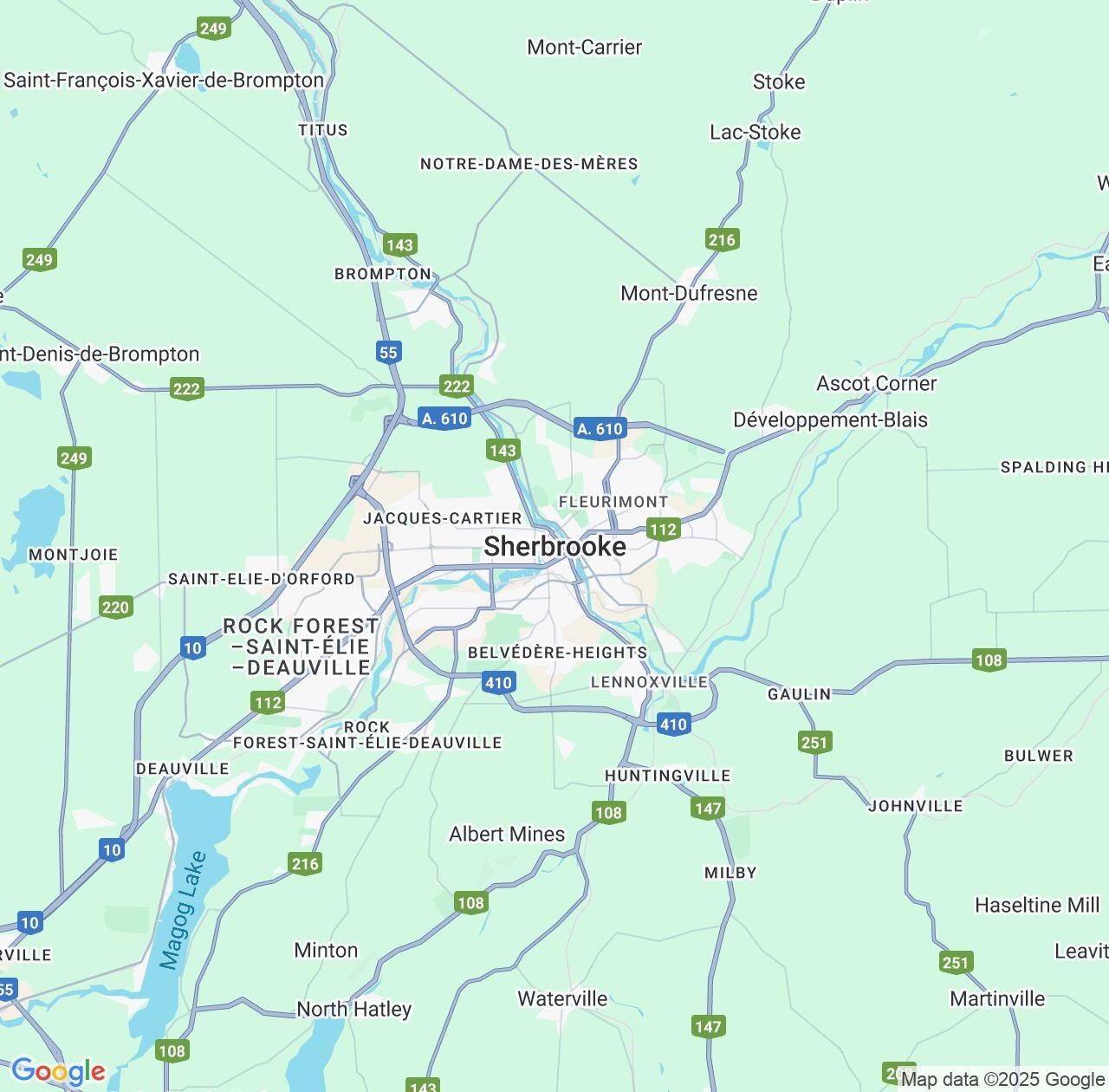 Map image for Intellectual Property Lawyers in Sherbrooke and Quebec IP firms at coordinates  ; .