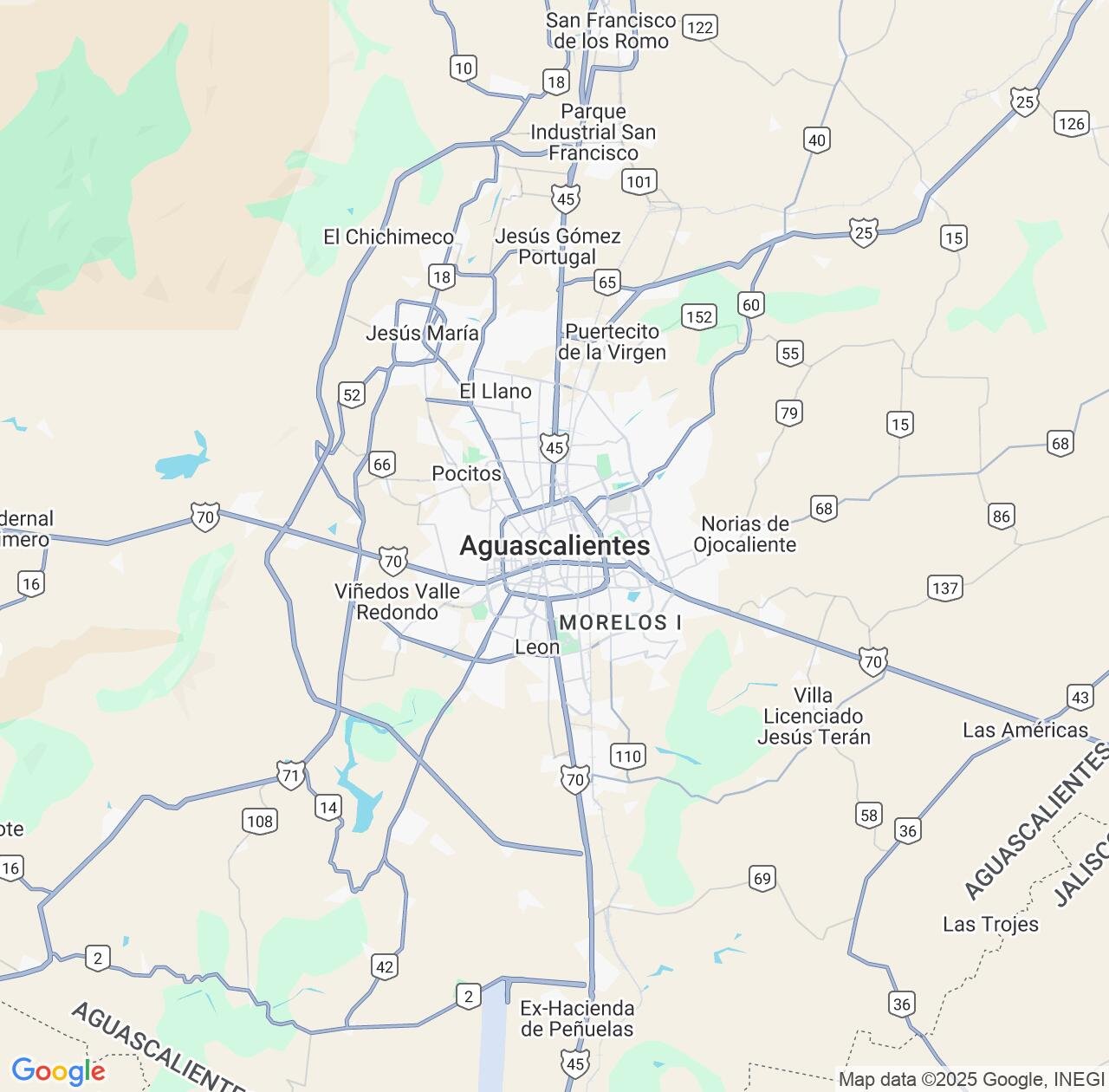 Map image for Intellectual Property Lawyers in Aguascalientes and Mexico IP firms at coordinates  ; .