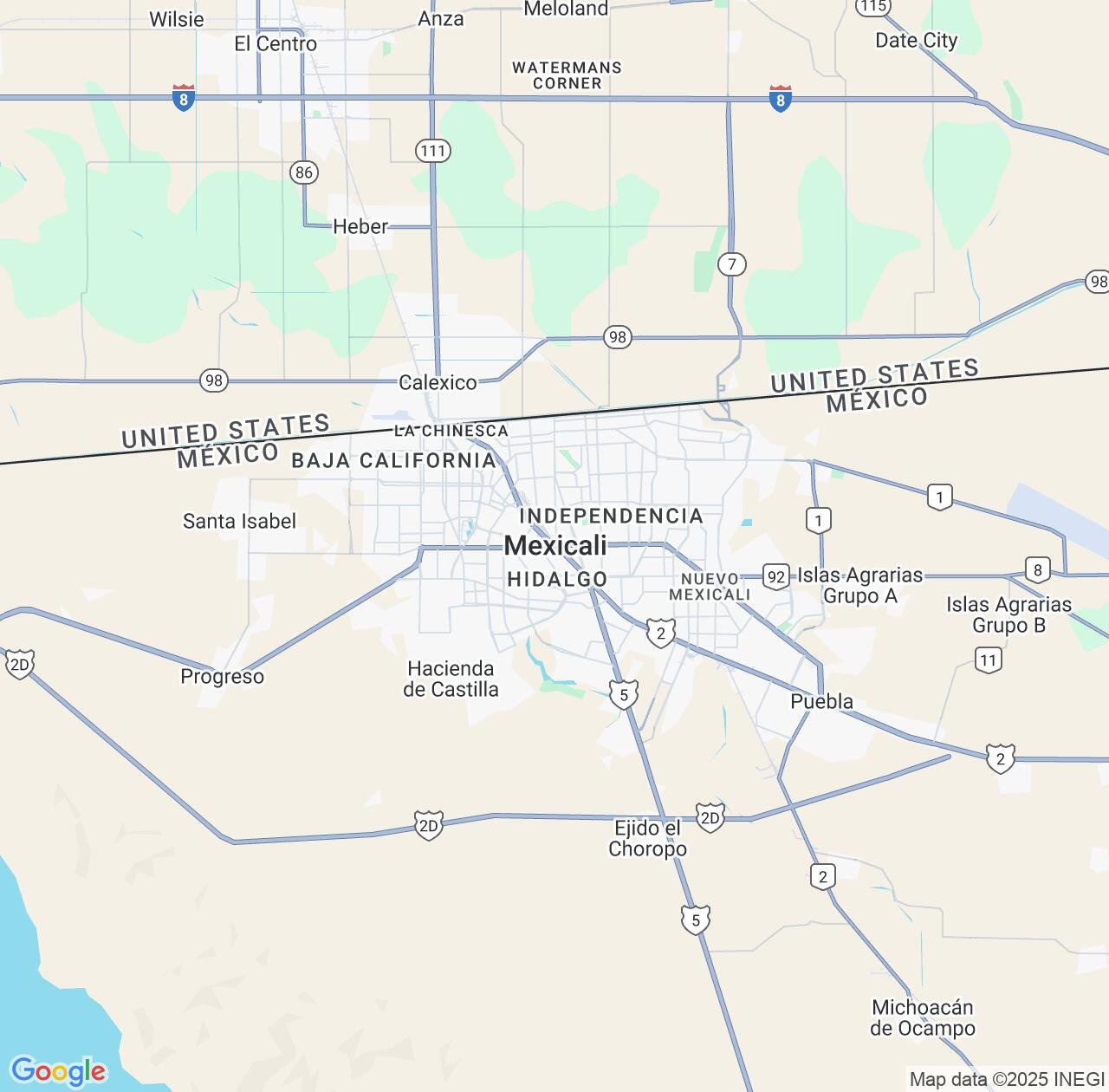 Map image for Intellectual Property Lawyers in Mexicali and Baja California IP firms at coordinates  ; .