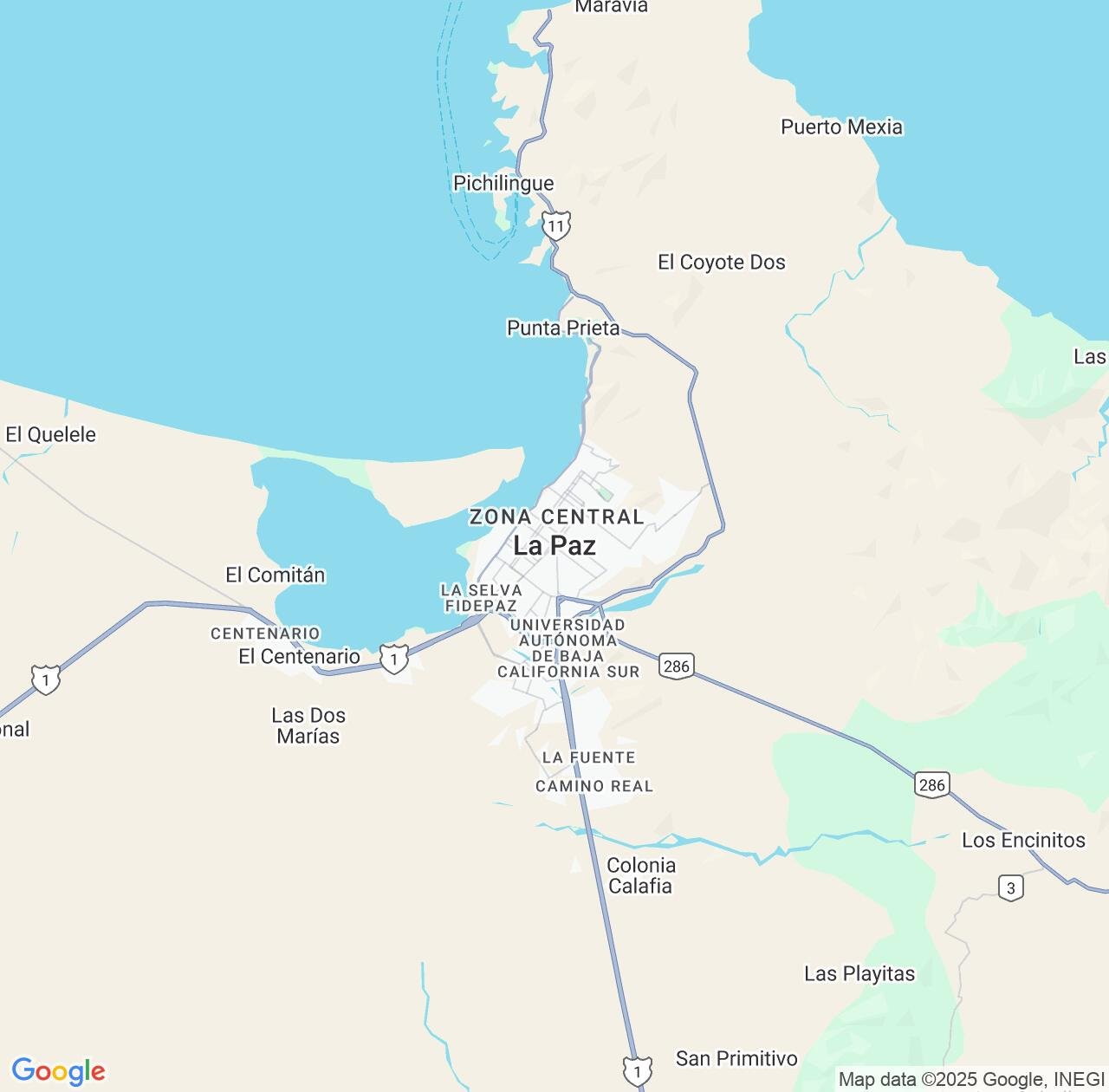 Map image for Intellectual Property Lawyers in La Paz and Baja California Sur IP firms at coordinates  ; .