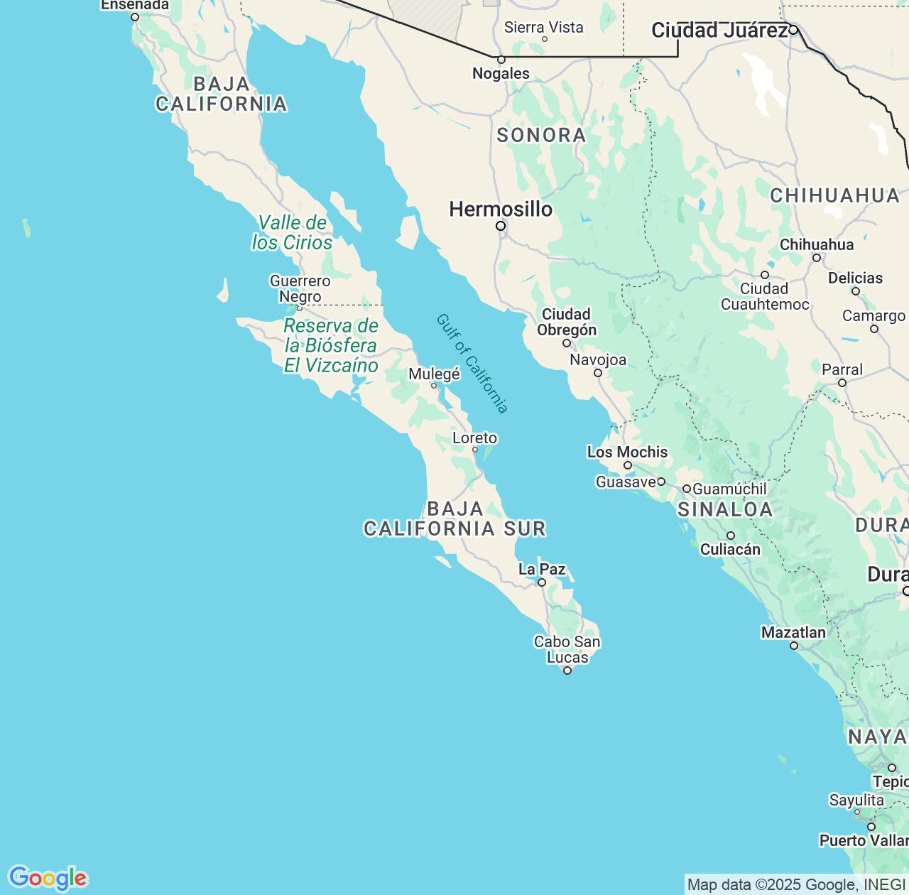 Map image for Intellectual Property Lawyers in Baja California Sur and Mexico IP firms at coordinates  ; .