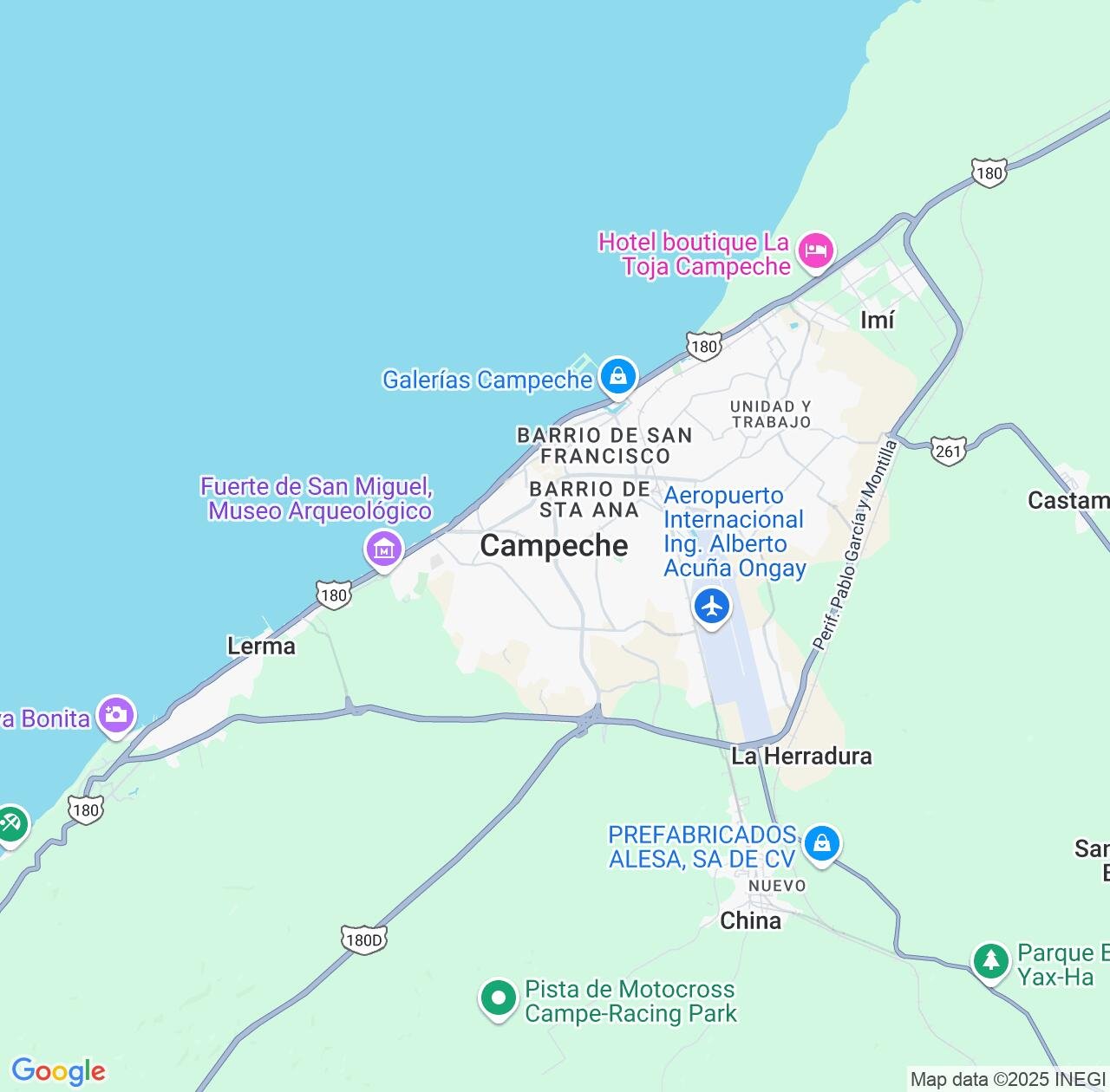 Map image for Intellectual Property Lawyers in Campeche and Mexico IP firms at coordinates  ; .