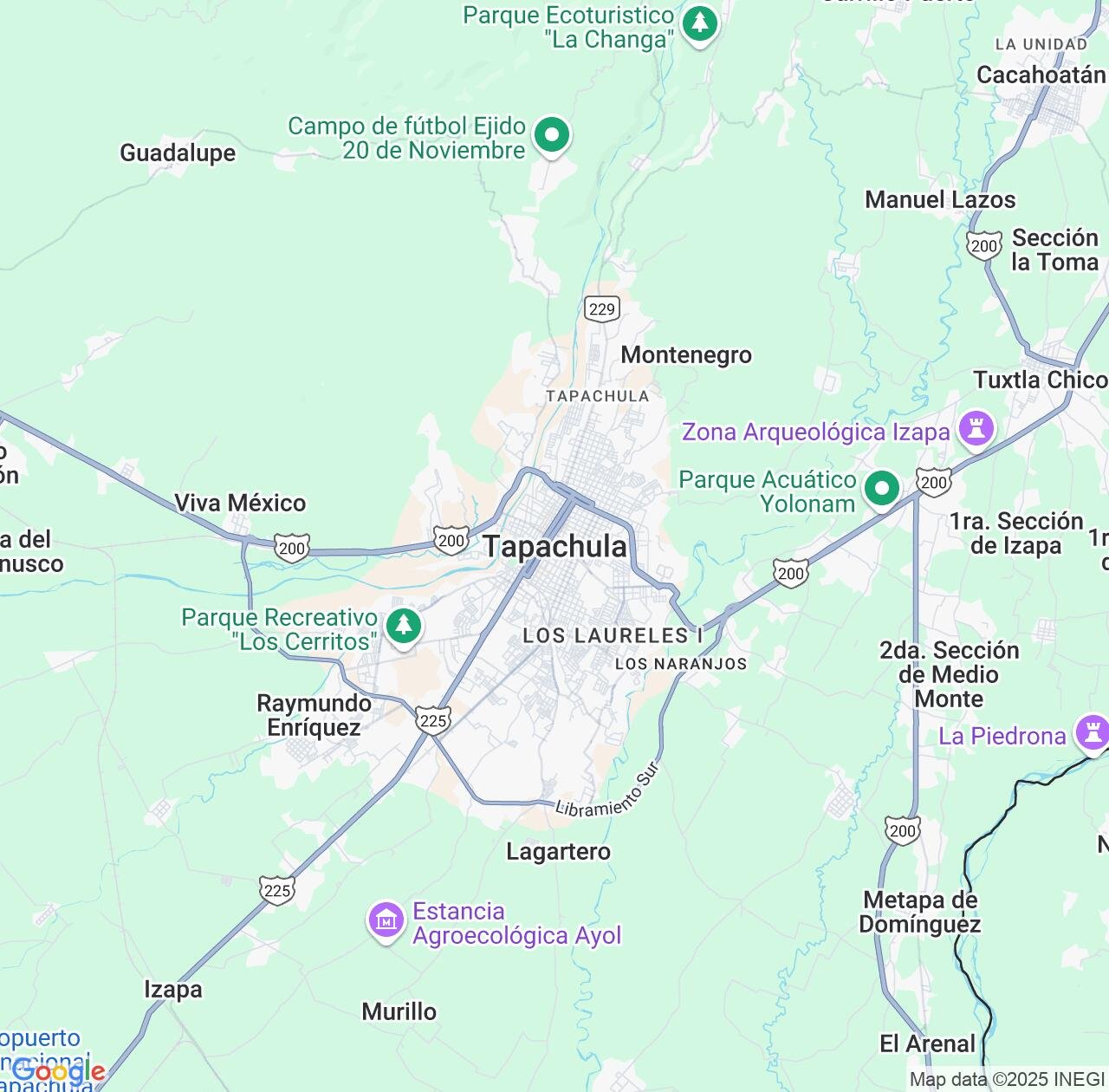 Map image for Intellectual Property Lawyers in Tapachula and Chiapas IP firms at coordinates  ; .