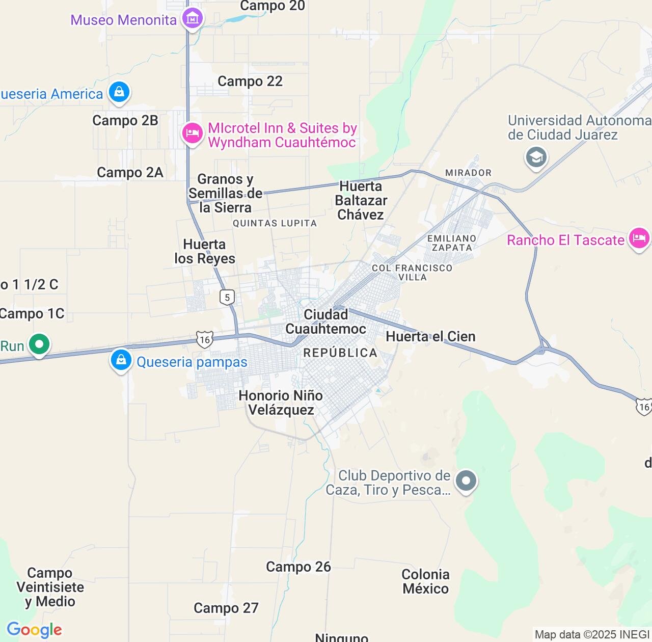 Map image for Intellectual Property Lawyers in Cuauhtemoc and Chihuahua IP firms at coordinates  ; .