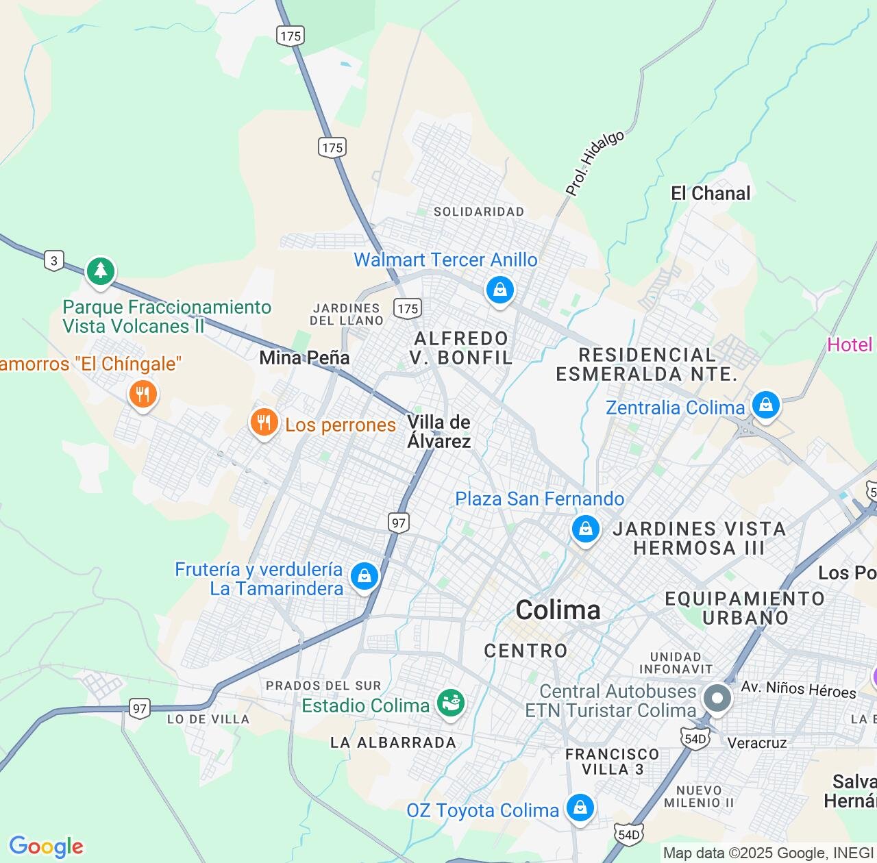 Map image for Intellectual Property Lawyers in Ciudad de Villa de Alvarez and Colima IP firms at coordinates  ; .