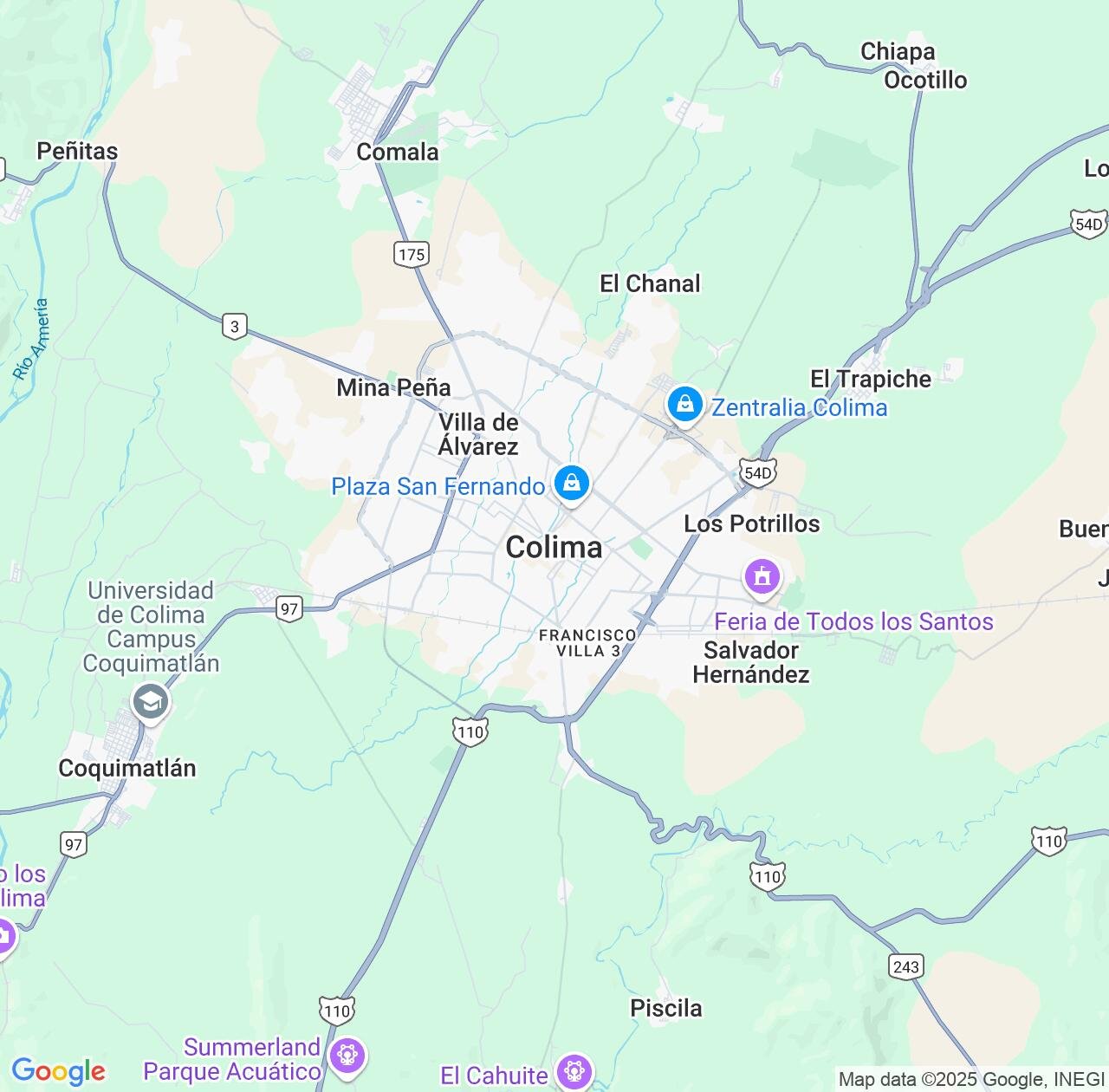 Map image for Intellectual Property Lawyers in Colima and Mexico IP firms at coordinates  ; .