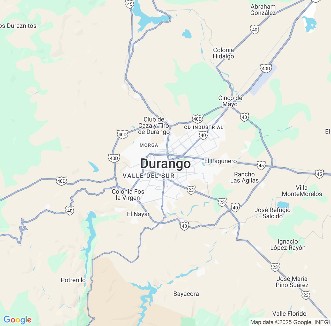 Map image for Intellectual Property Lawyers in Durango and Mexico IP firms at coordinates  ; .