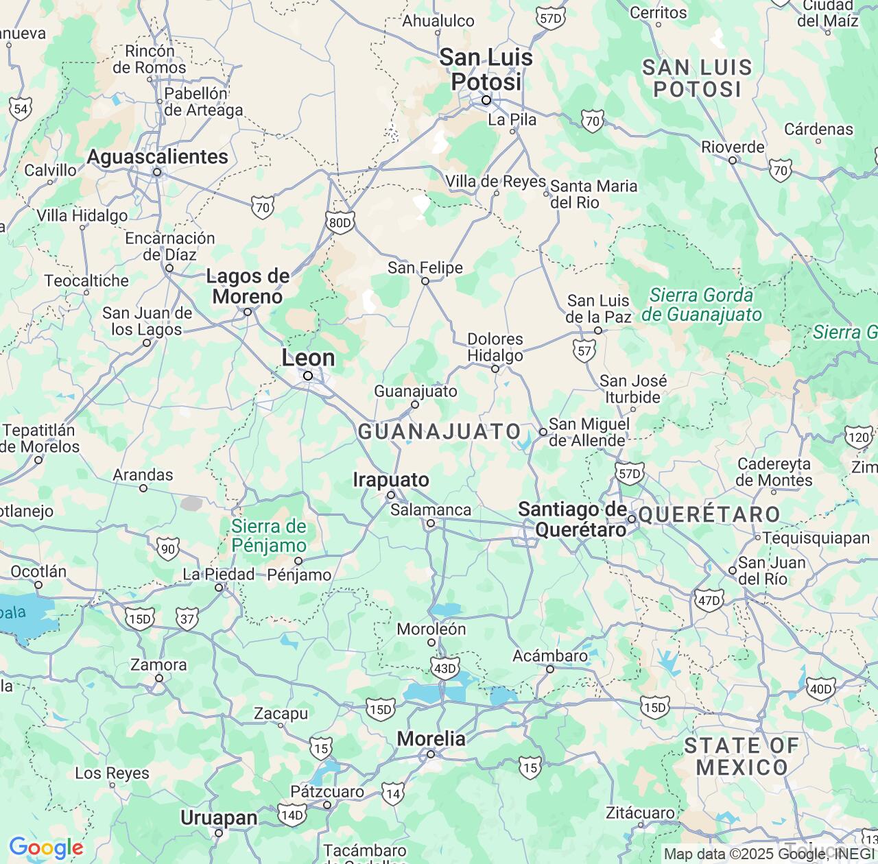 Map image for Intellectual Property Lawyers in Guanajuato and Mexico IP firms at coordinates  ; .