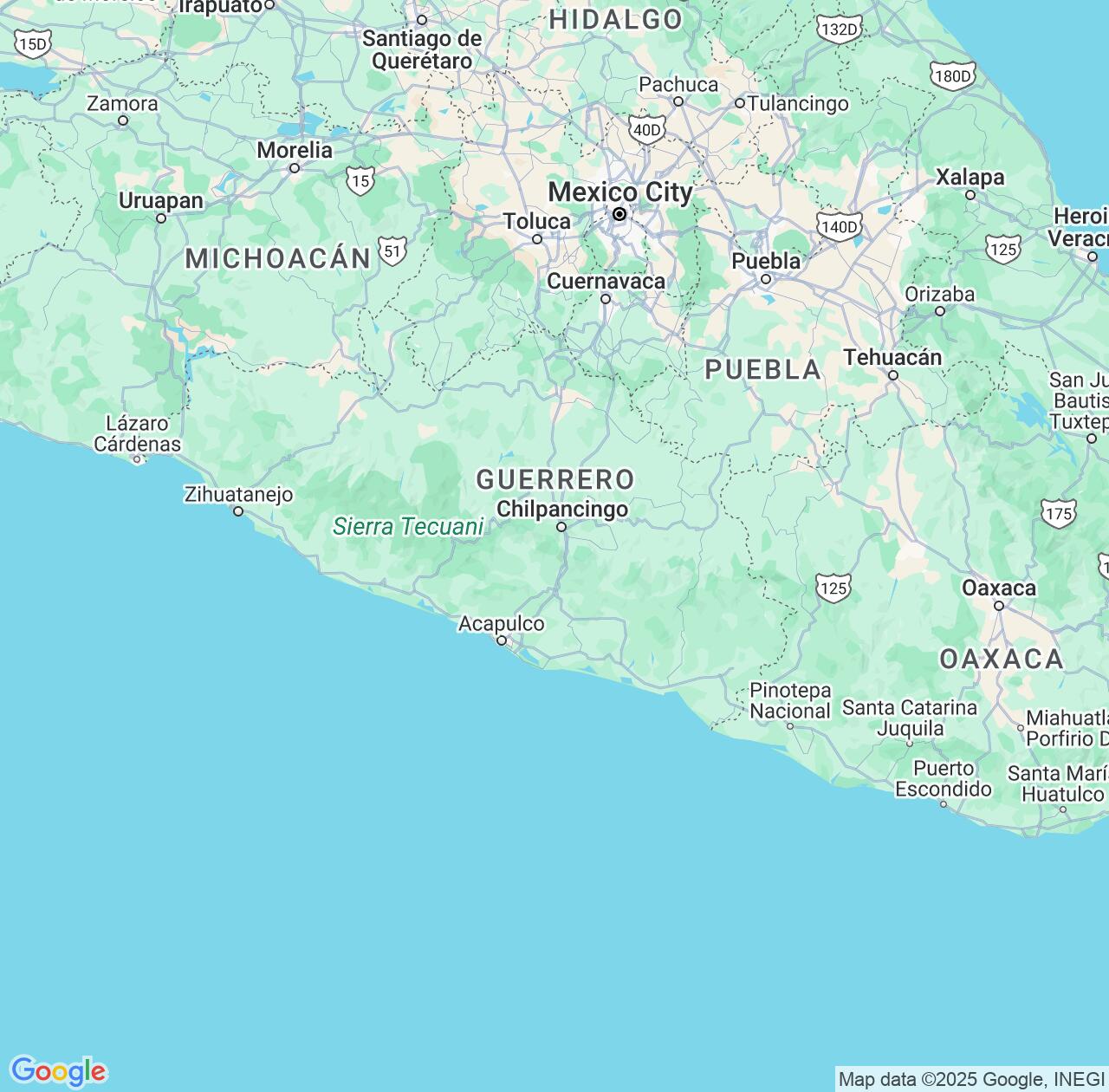 Map image for Intellectual Property Lawyers in Guerrero and Mexico IP firms at coordinates  ; .