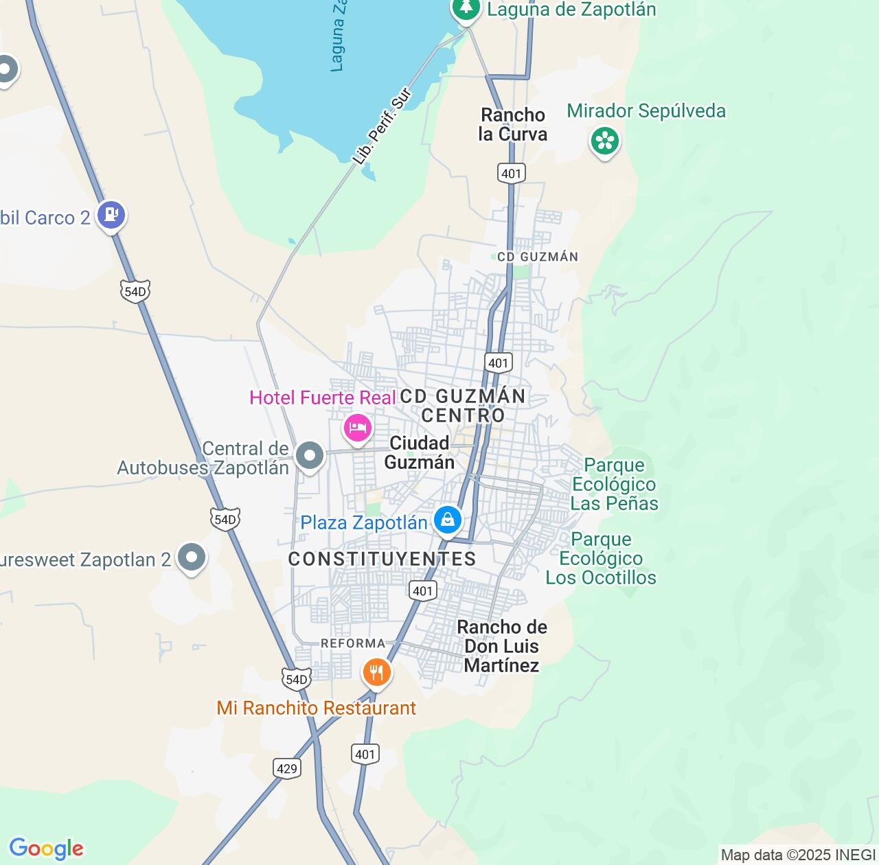Map image for Intellectual Property Lawyers in Ciudad Guzman and Jalisco IP firms at coordinates  ; .
