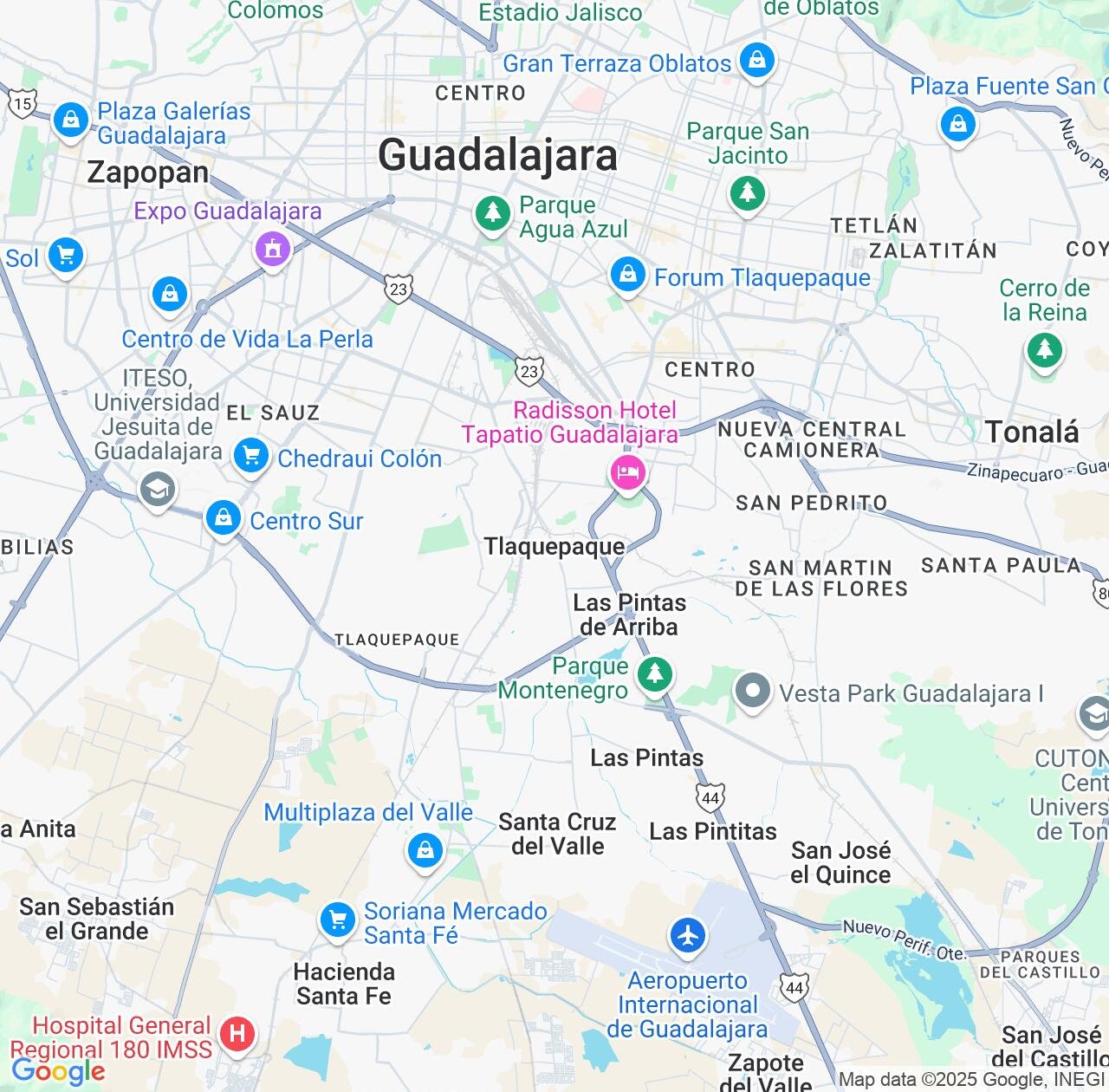 Map image for Intellectual Property Lawyers in Tlaquepaque and Jalisco IP firms at coordinates  ; .