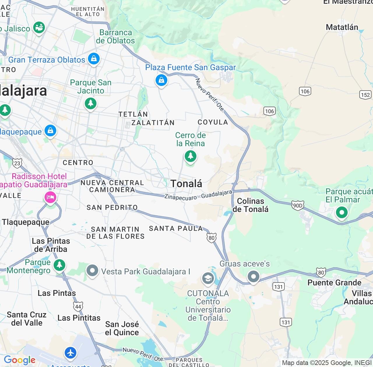 Map image for Intellectual Property Lawyers in Tonala and Jalisco IP firms at coordinates  ; .