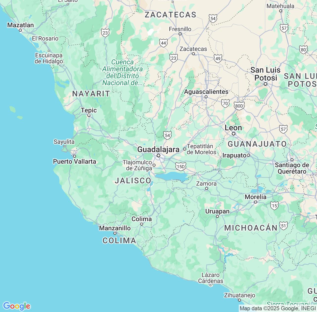 Map image for Intellectual Property Lawyers in Jalisco and Mexico IP firms at coordinates  ; .