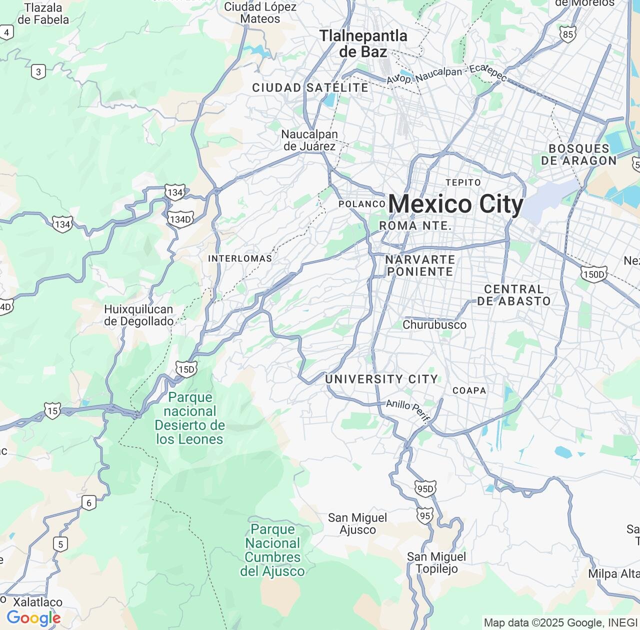 Map image for Intellectual Property Lawyers in Alvaro Obregon and Mexico City IP firms at coordinates  ; .