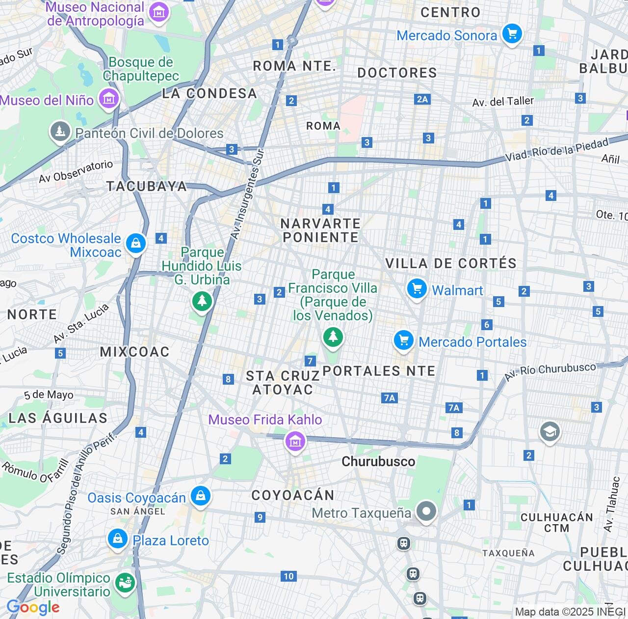 Map image for Intellectual Property Lawyers in Benito Juárez and Mexico City IP firms at coordinates  ; .