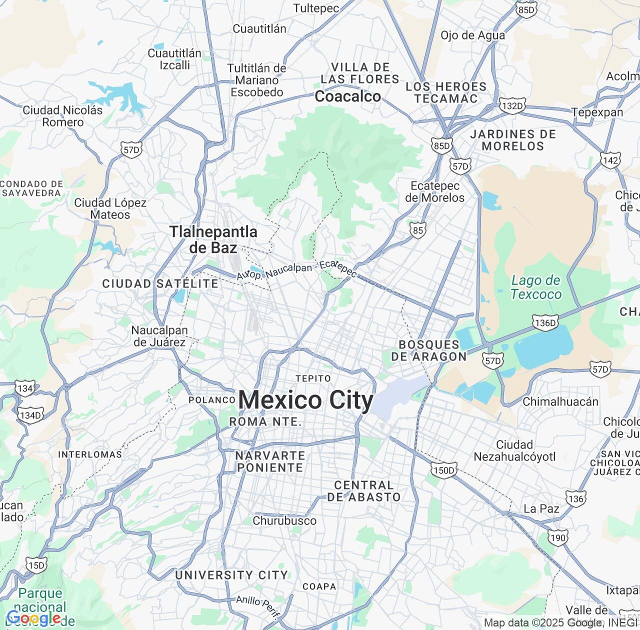 Map image for Intellectual Property Lawyers in Gustavo Adolfo Madero and Mexico City IP firms at coordinates  ; .