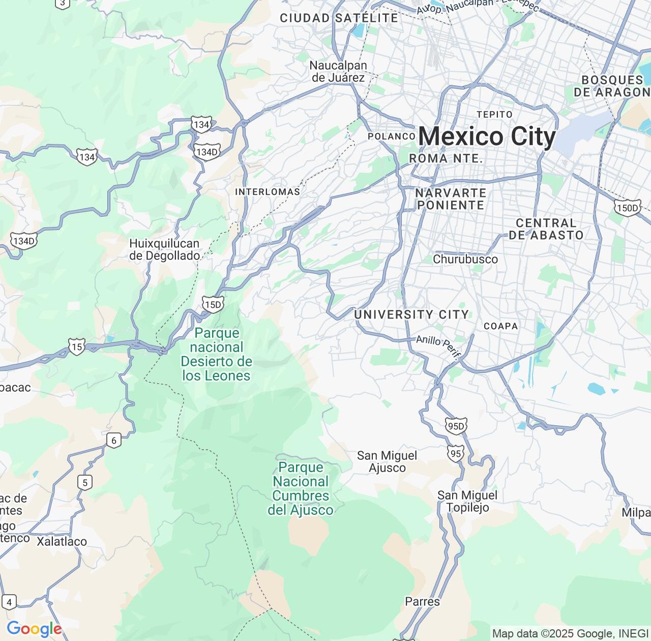 Map image for Intellectual Property Lawyers in Magdalena Contreras and Mexico City IP firms at coordinates  ; .