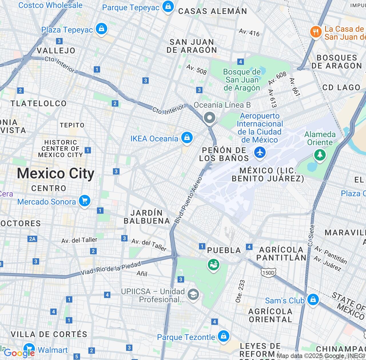 Map image for Intellectual Property Lawyers in Venustiano Carranza and Mexico City IP firms at coordinates  ; .