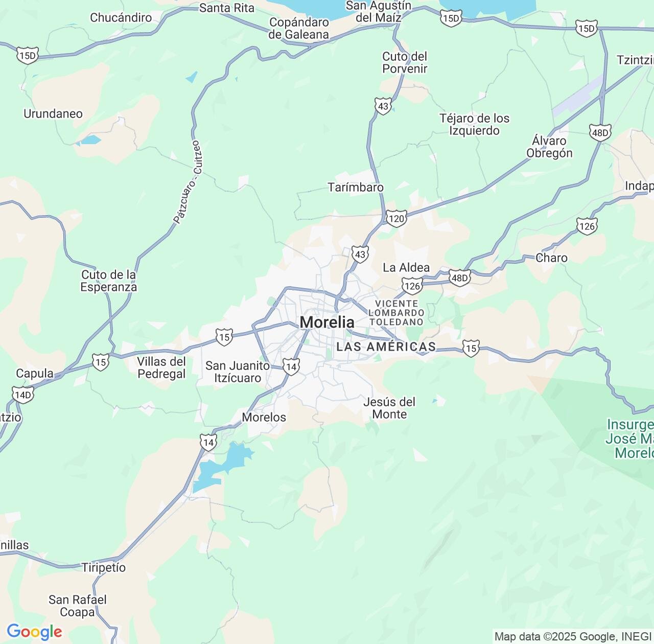 Map image for Intellectual Property Lawyers in Morelia and Michoacán IP firms at coordinates  ; .