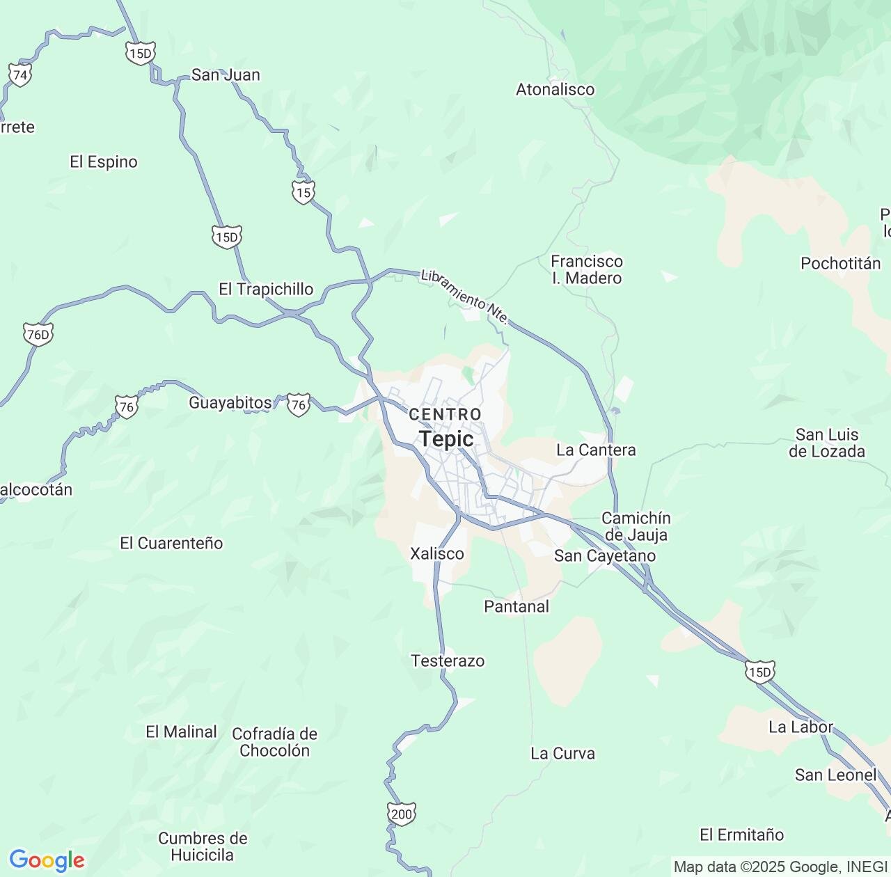 Map image for Intellectual Property Lawyers in Tepic and Nayarit IP firms at coordinates  ; .
