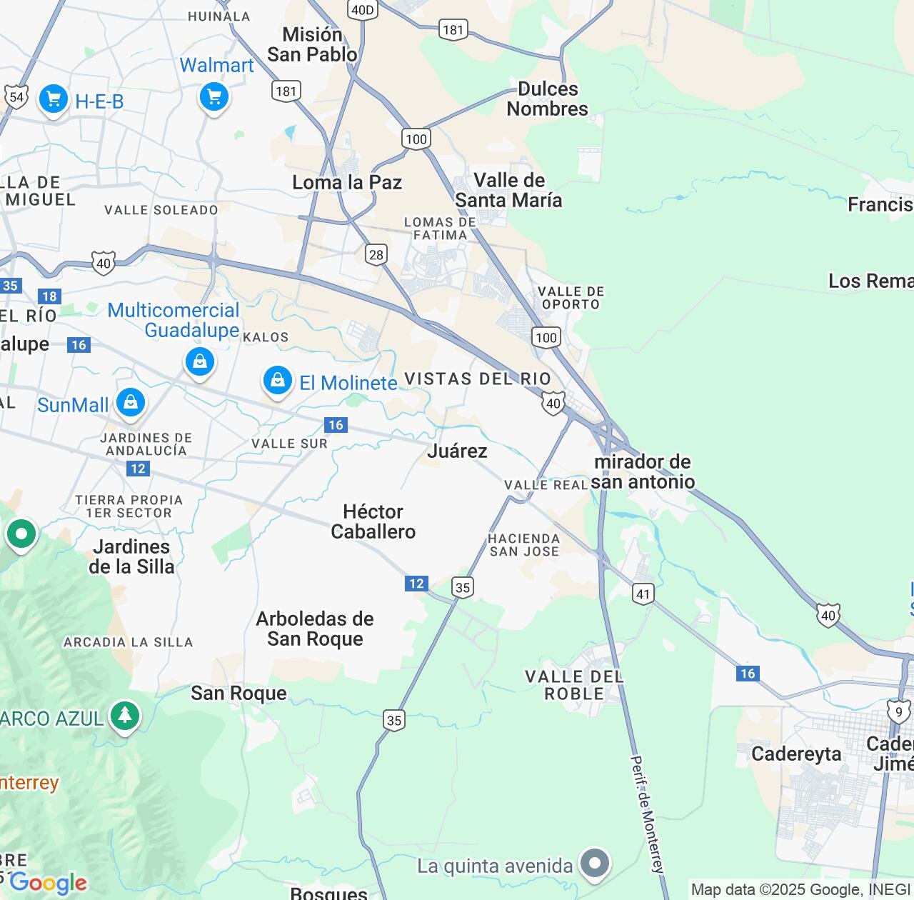 Map image for Intellectual Property Lawyers in Ciudad Benito Juarez and Nuevo León IP firms at coordinates  ; .