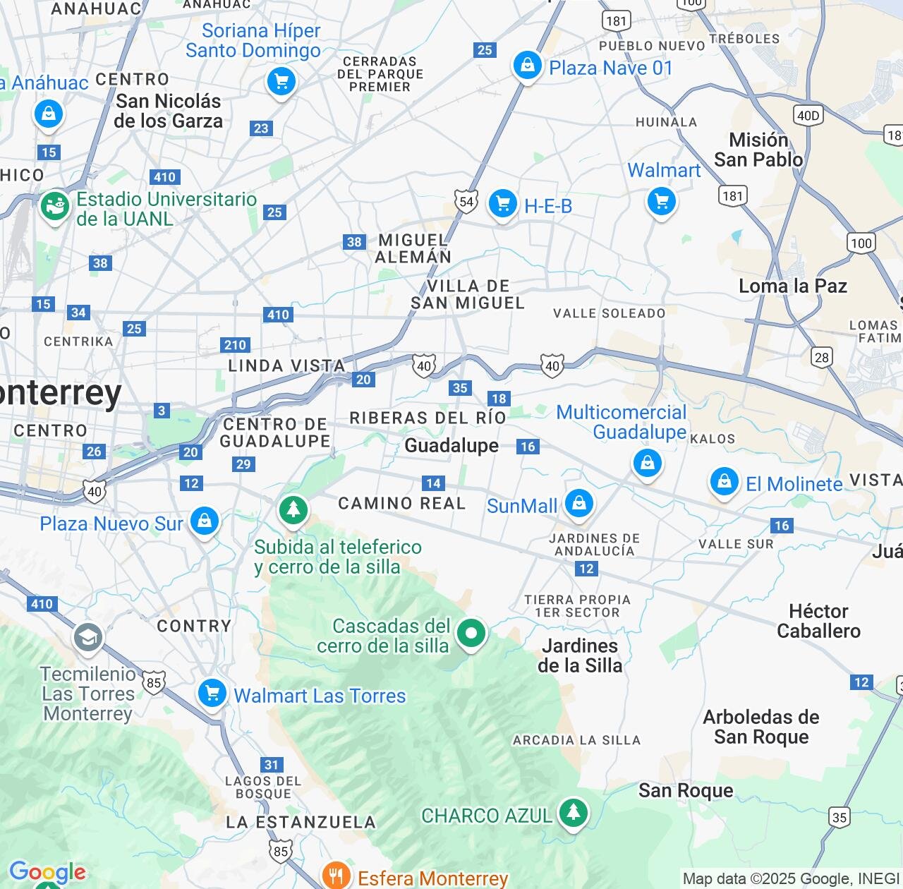 Map image for Intellectual Property Lawyers in Guadalupe and Nuevo León IP firms at coordinates  ; .