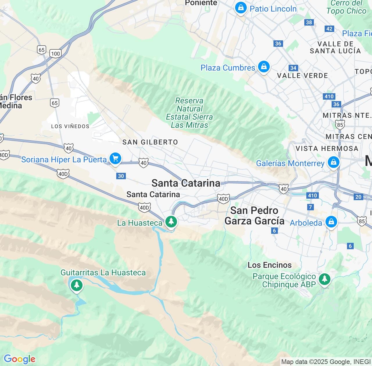 Map image for Intellectual Property Lawyers in Santa Catarina and Nuevo León IP firms at coordinates  ; .