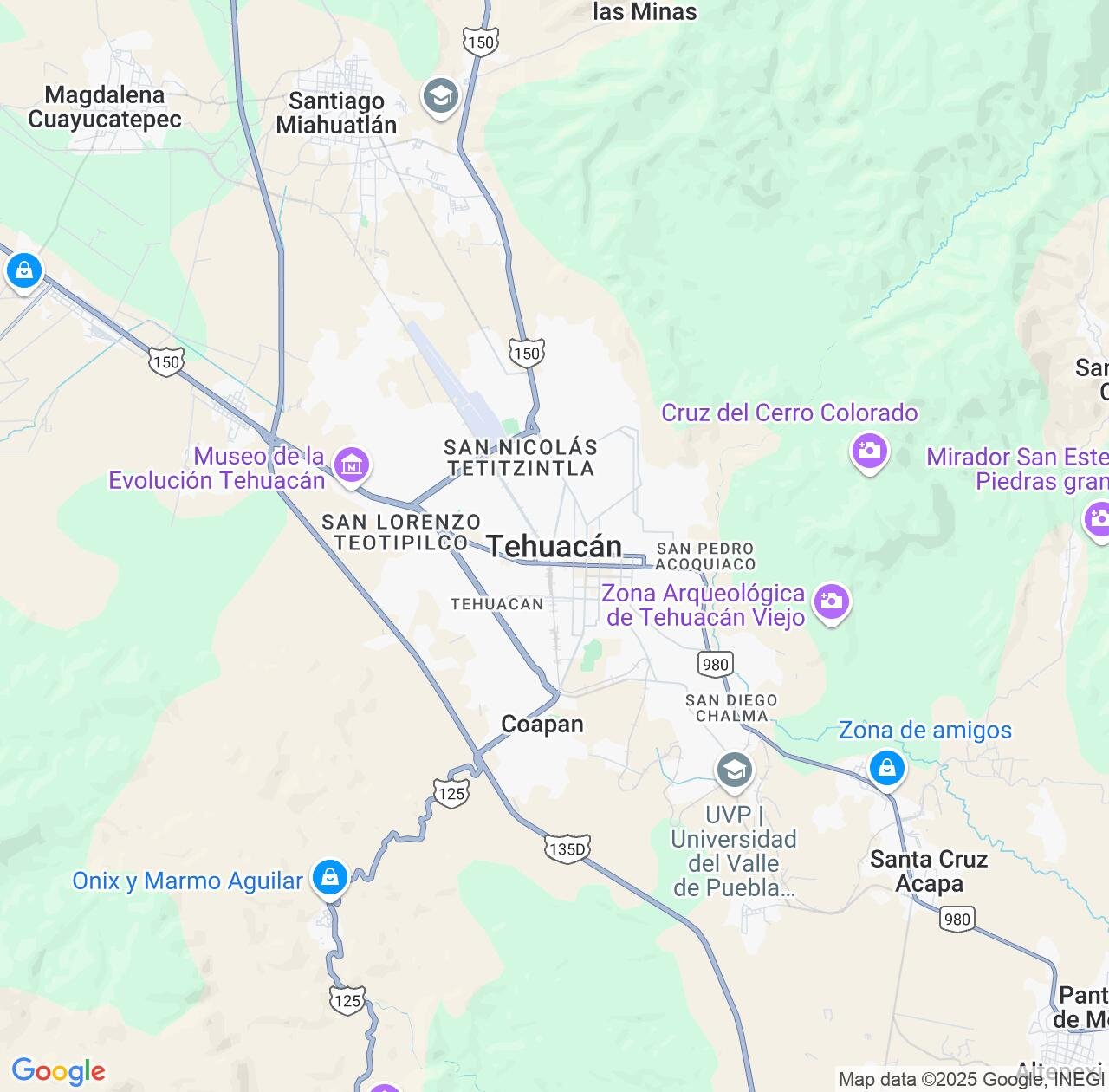 Map image for Intellectual Property Lawyers in Tehuacan and Puebla IP firms at coordinates  ; .