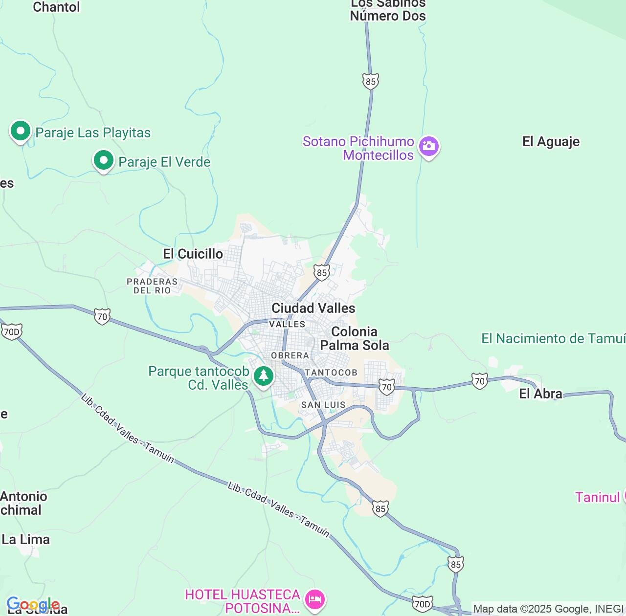 Map image for Intellectual Property Lawyers in Ciudad Valles and San Luis Potosí IP firms at coordinates  ; .