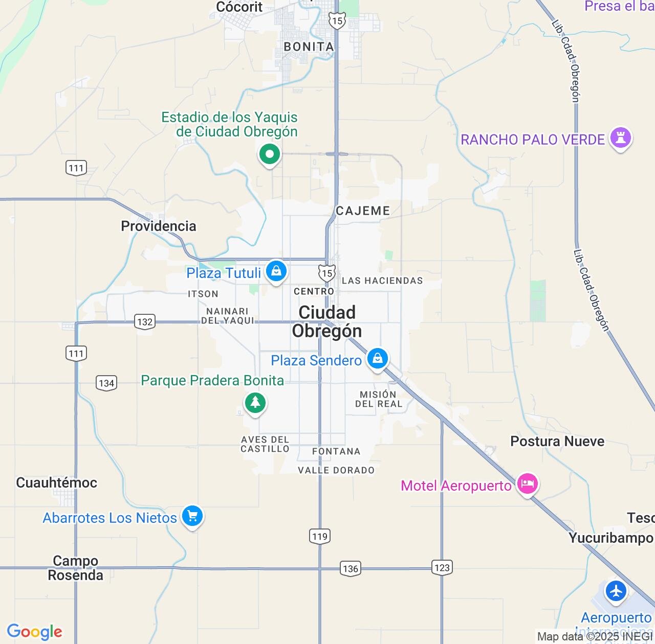 Map image for Intellectual Property Lawyers in Ciudad Obregon and Sonora IP firms at coordinates  ; .