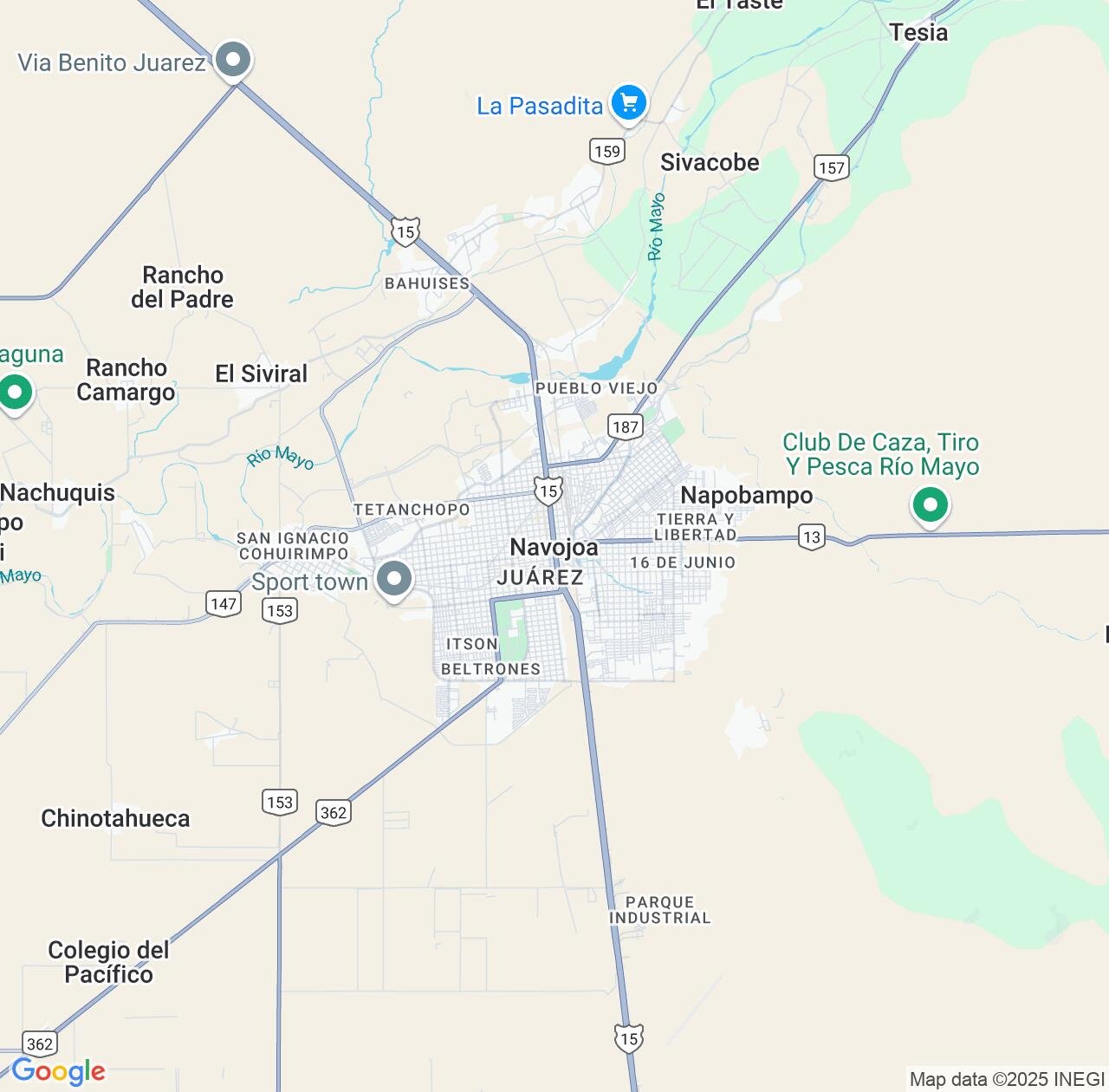 Map image for Intellectual Property Lawyers in Navojoa and Sonora IP firms at coordinates  ; .