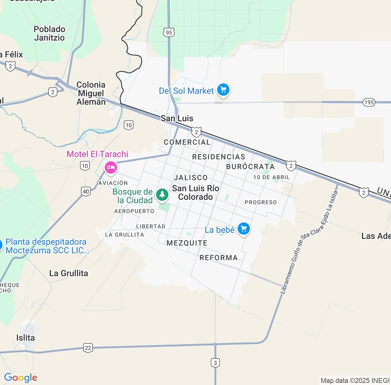 Map image for Intellectual Property Lawyers in San Luis Rio Colorado and Sonora IP firms at coordinates  ; .