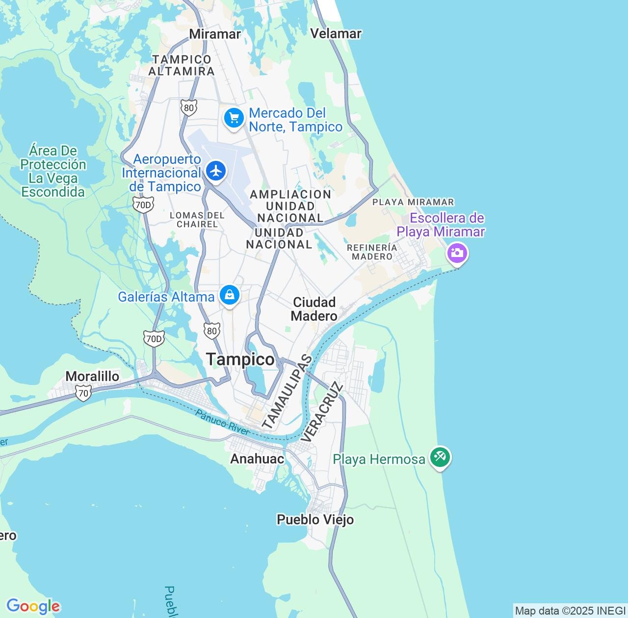 Map image for Intellectual Property Lawyers in Ciudad Madero and Tamaulipas IP firms at coordinates  ; .