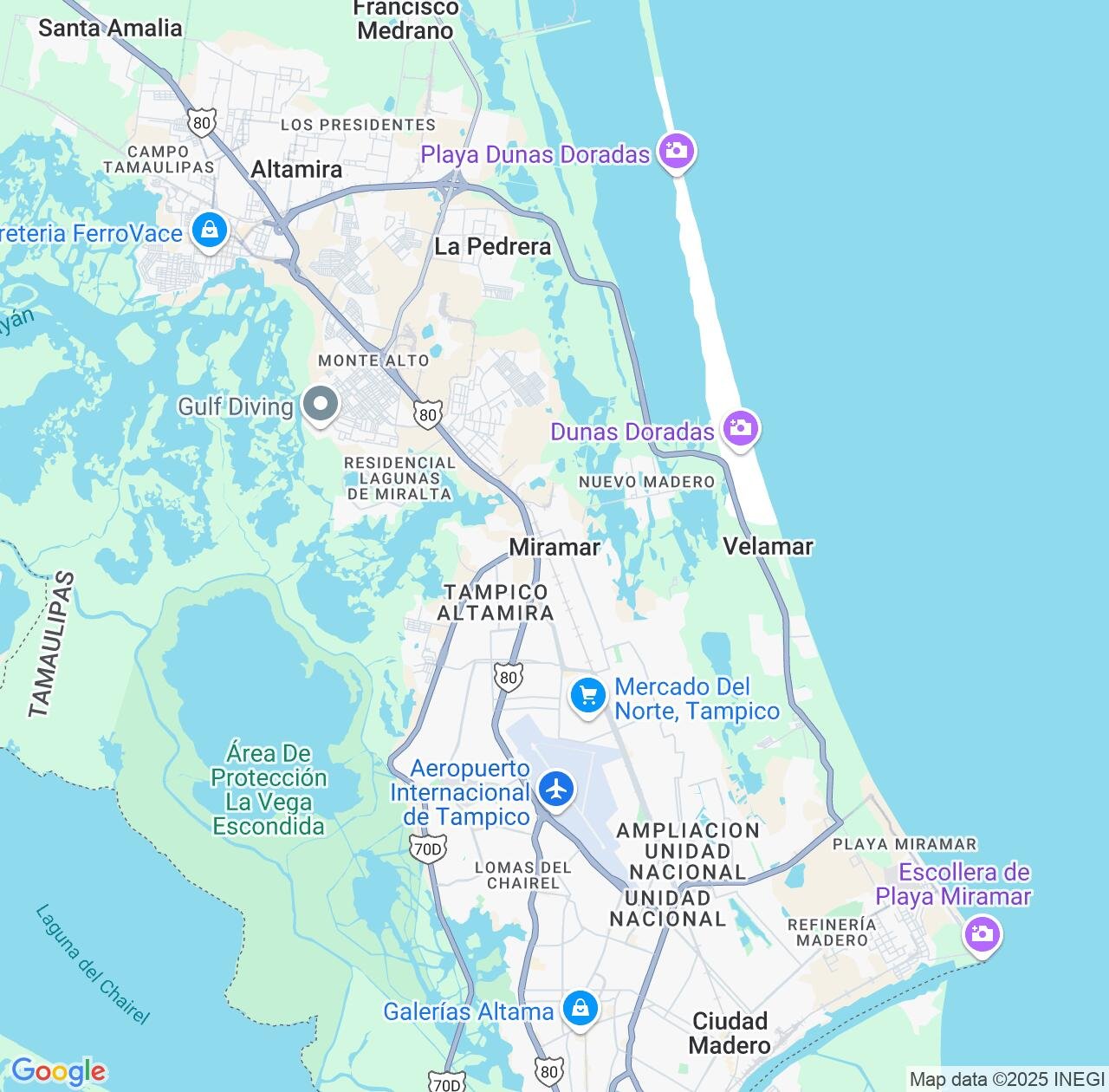 Map image for Intellectual Property Lawyers in Miramar and Tamaulipas IP firms at coordinates  ; .