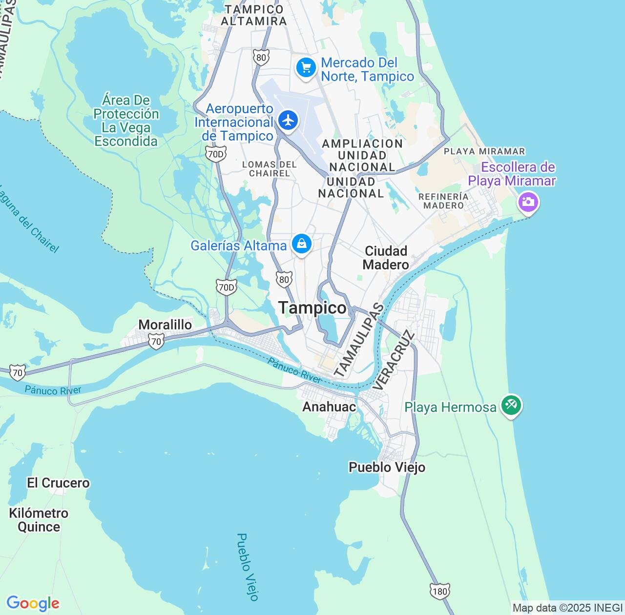 Map image for Intellectual Property Lawyers in Tampico and Tamaulipas IP firms at coordinates  ; .