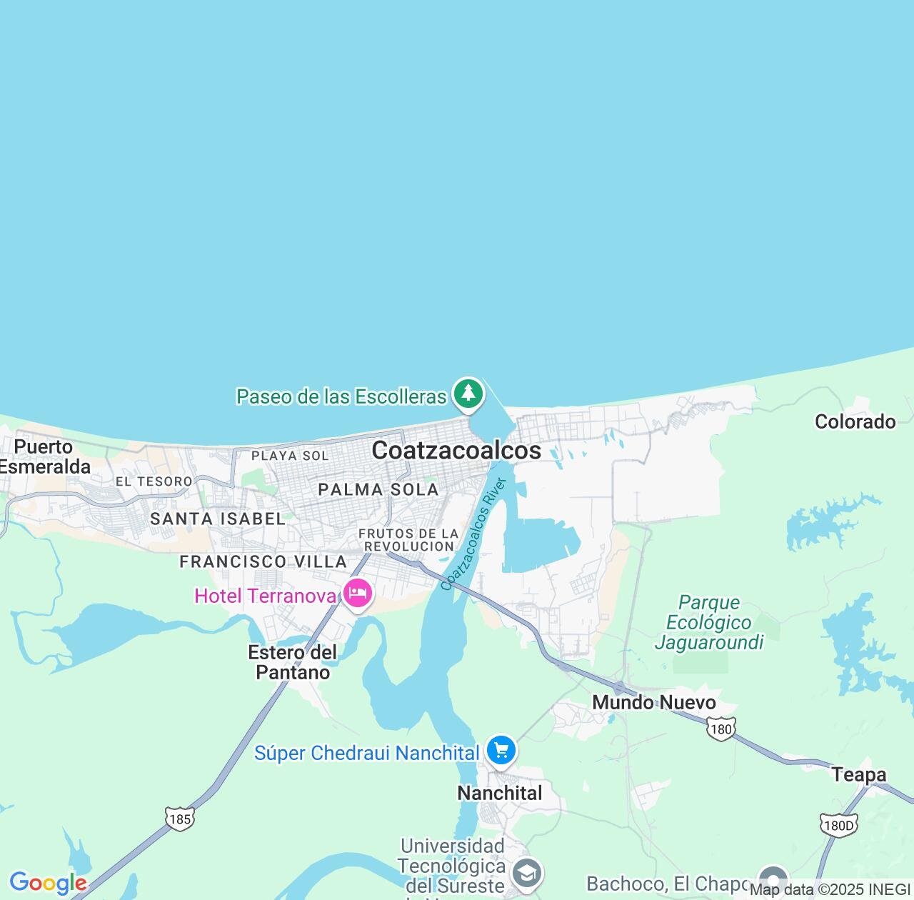 Map image for Intellectual Property Lawyers in Coatzacoalcos and Veracruz IP firms at coordinates  ; .