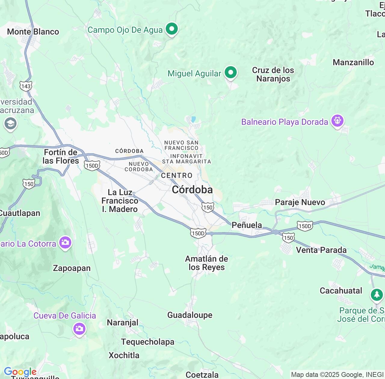 Map image for Intellectual Property Lawyers in Córdoba and Veracruz IP firms at coordinates  ; .
