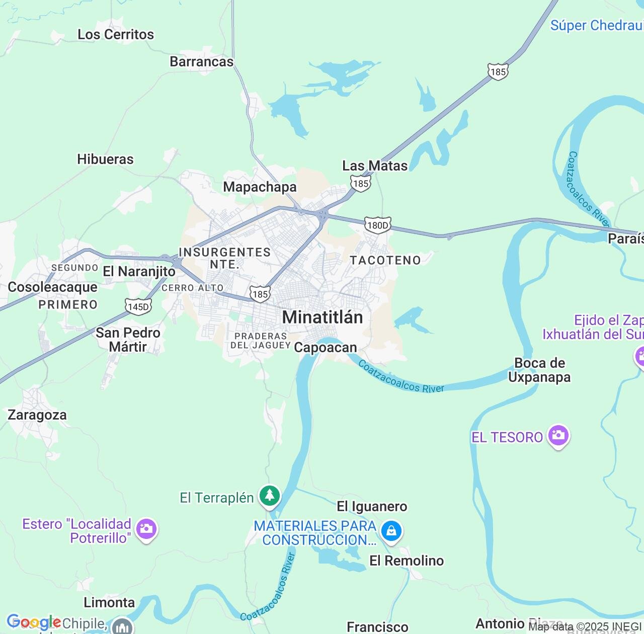 Map image for Intellectual Property Lawyers in Minatitlan and Veracruz IP firms at coordinates  ; .