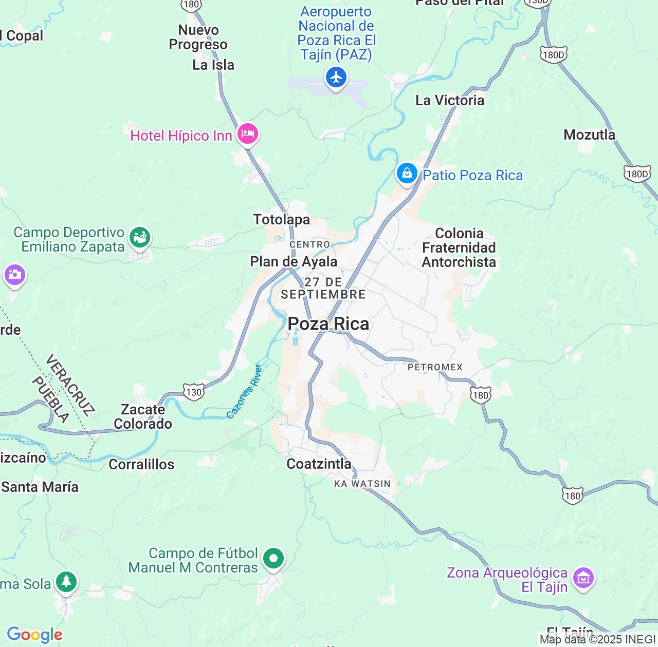 Map image for Intellectual Property Lawyers in Poza Rica de Hidalgo and Veracruz IP firms at coordinates  ; .