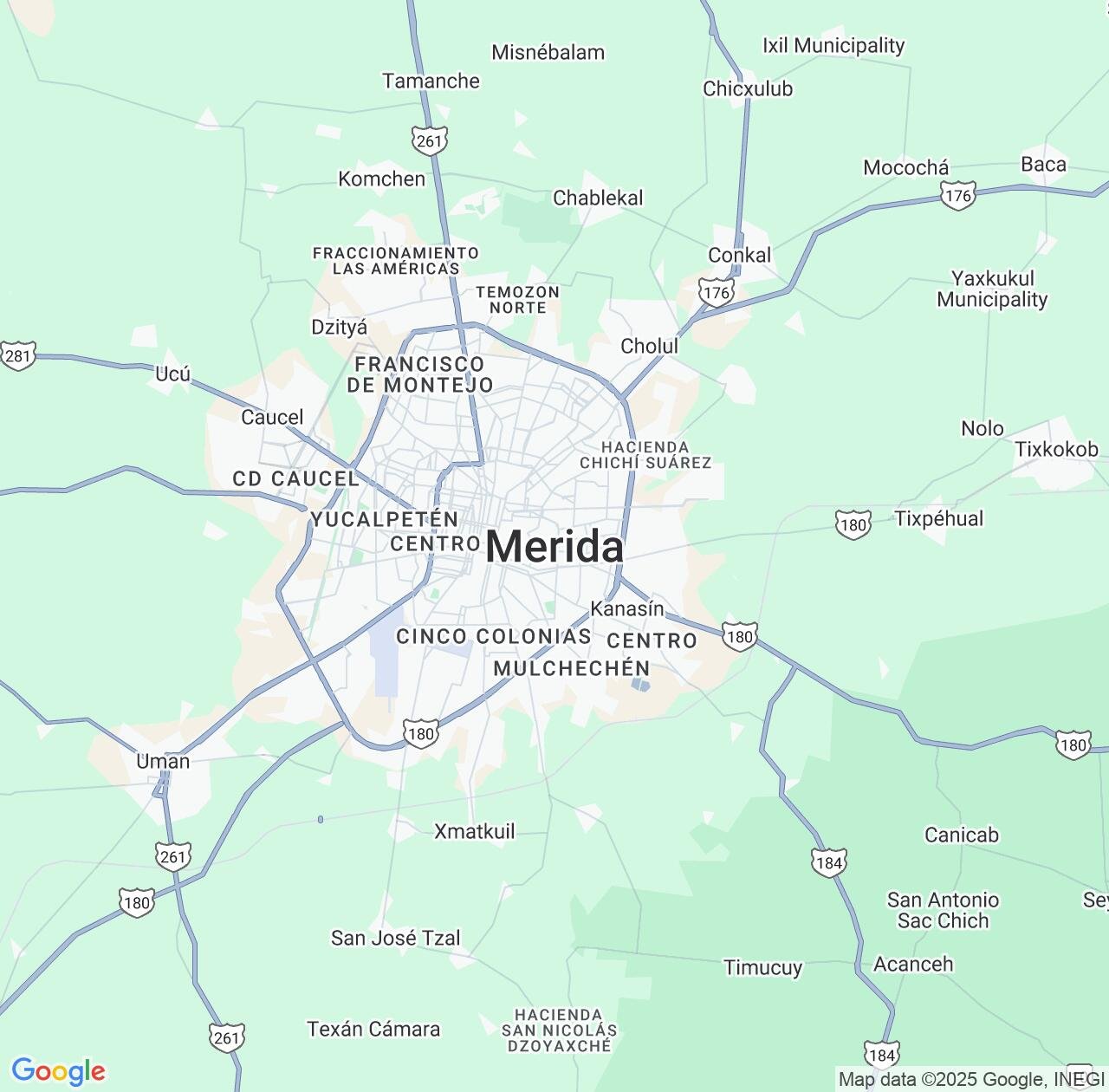 Map image for Intellectual Property Lawyers in Merida and Yucatán IP firms at coordinates  ; .