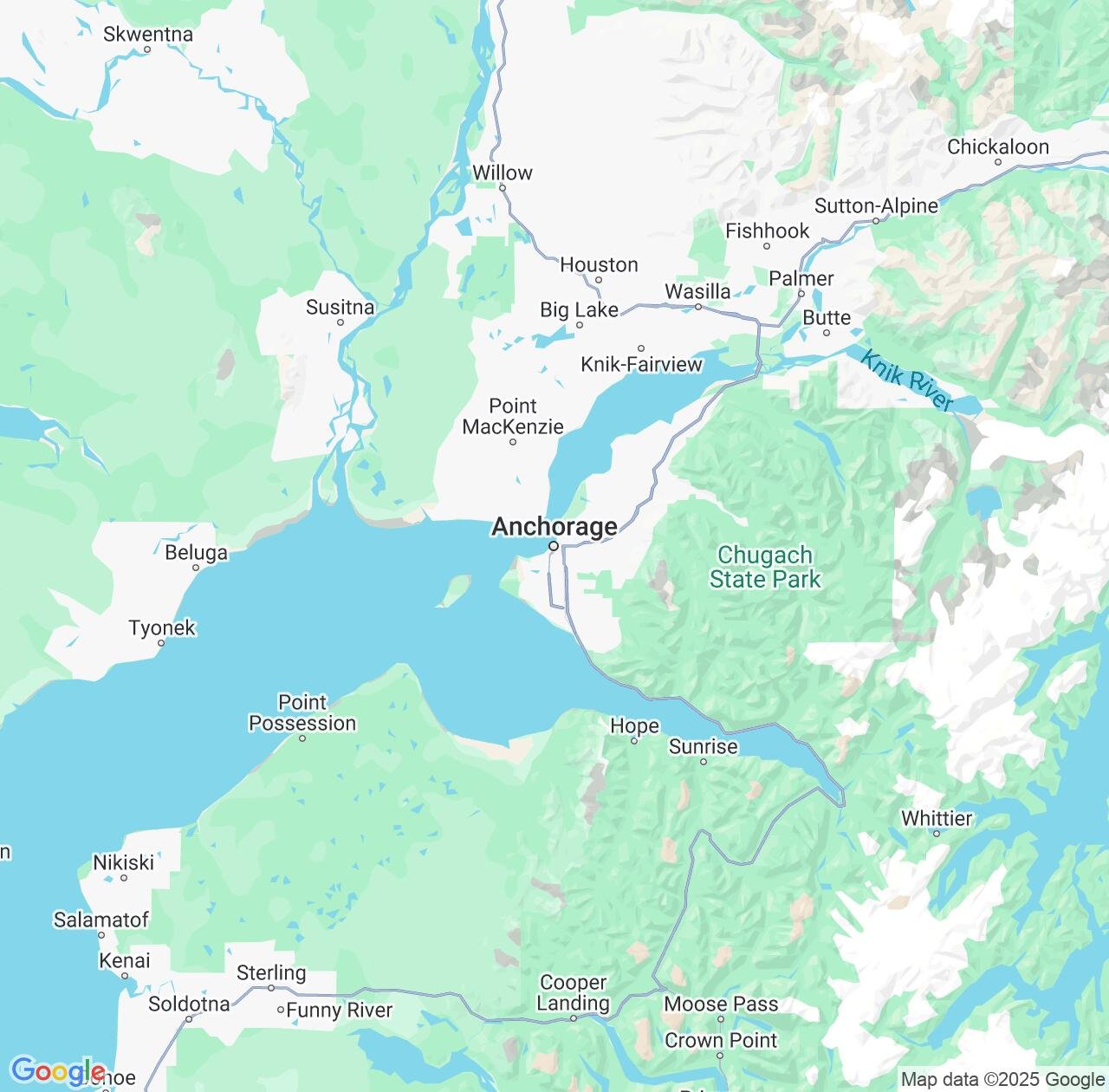 Map image for Intellectual Property Lawyers in Anchorage and Alaska IP firms at coordinates  ; .